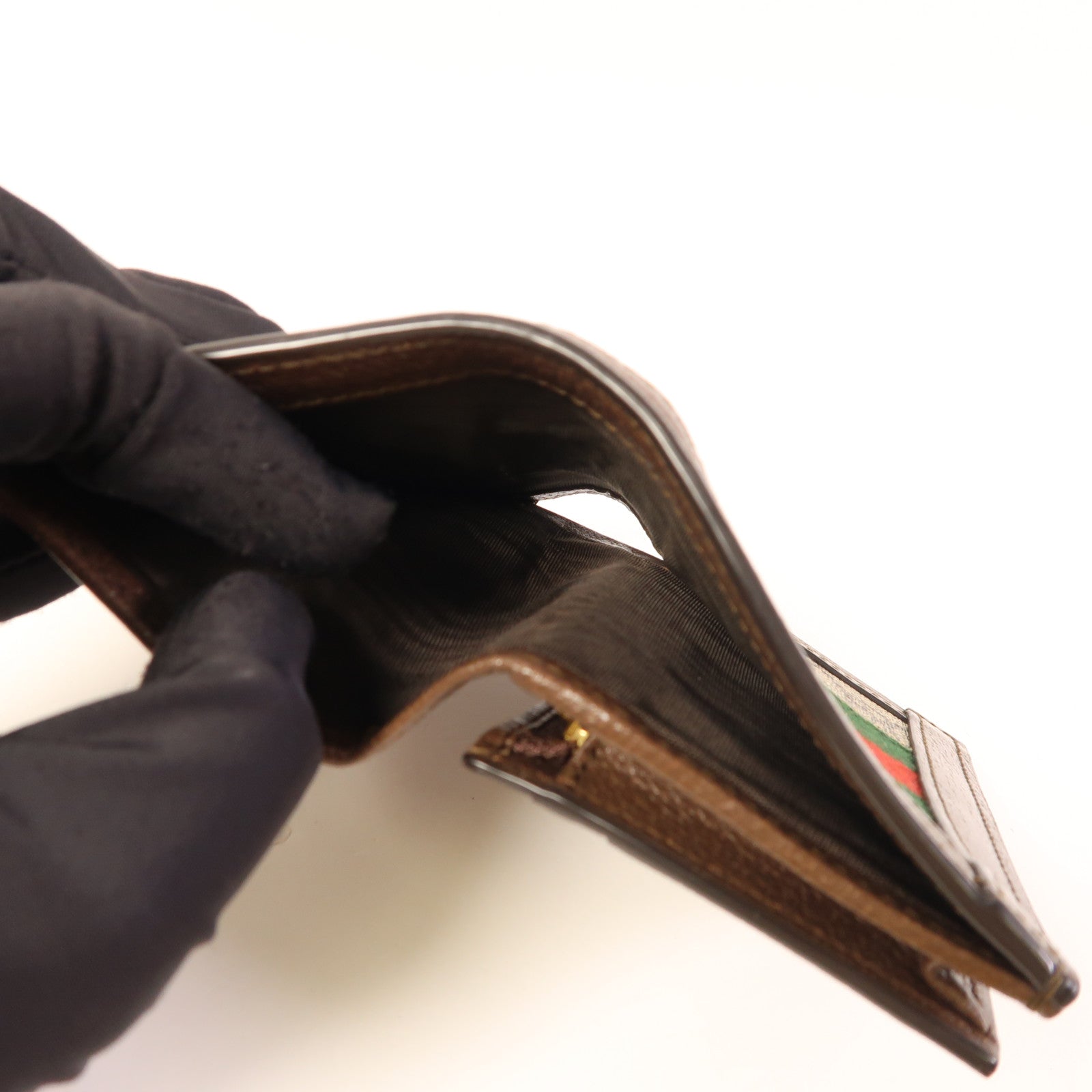 GUCCI 塗層帆布GG Ophidia Bifold Wallet金扣錢包
