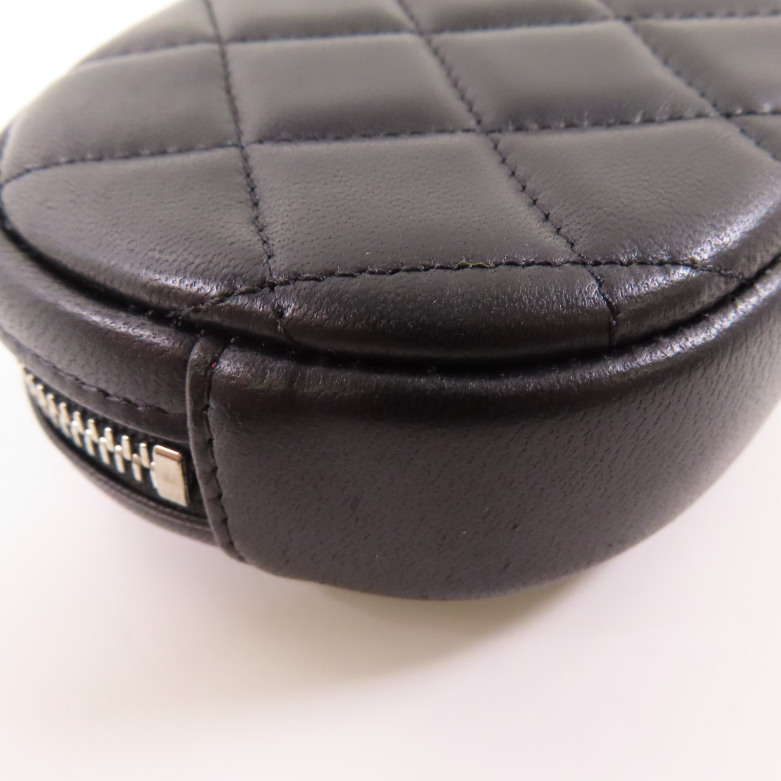 CHANEL 羊皮皮革Coin Case銀扣零錢包
