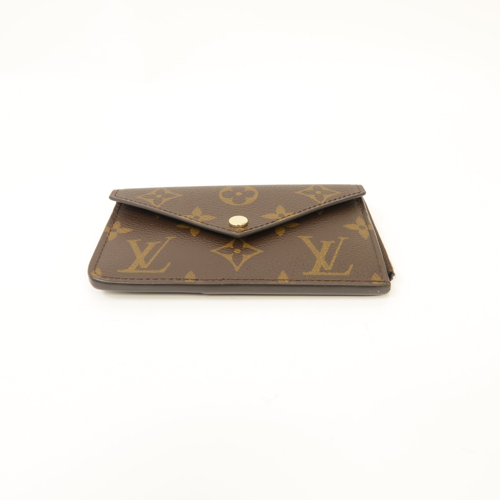 LOUIS VUITTON Monogram Recto Verso金扣卡片套啡色