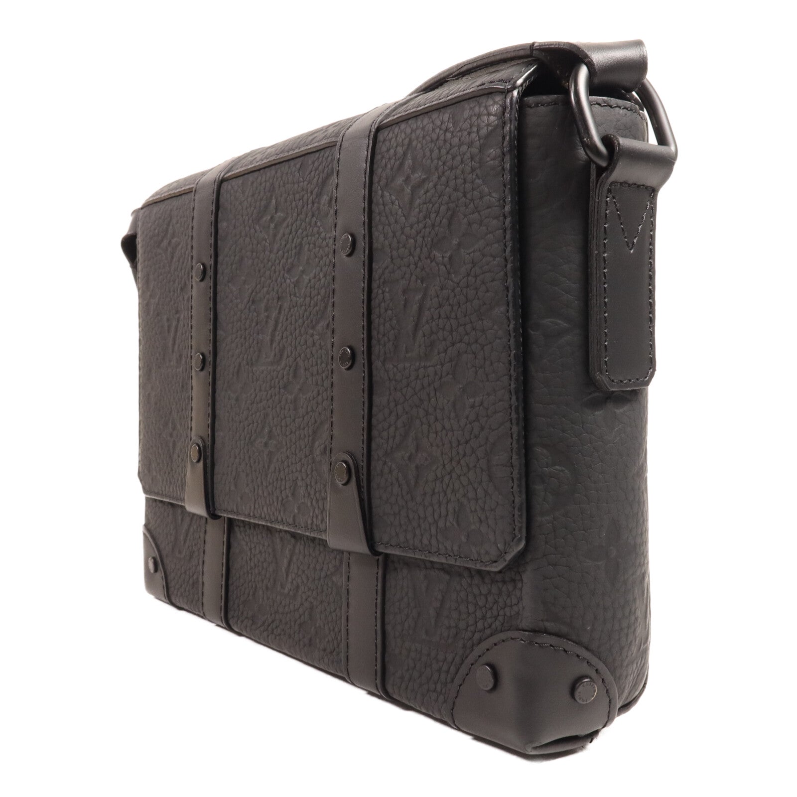 LOUIS VUITTON Monogram Taurillon Trunk Messenger Bag肩背袋