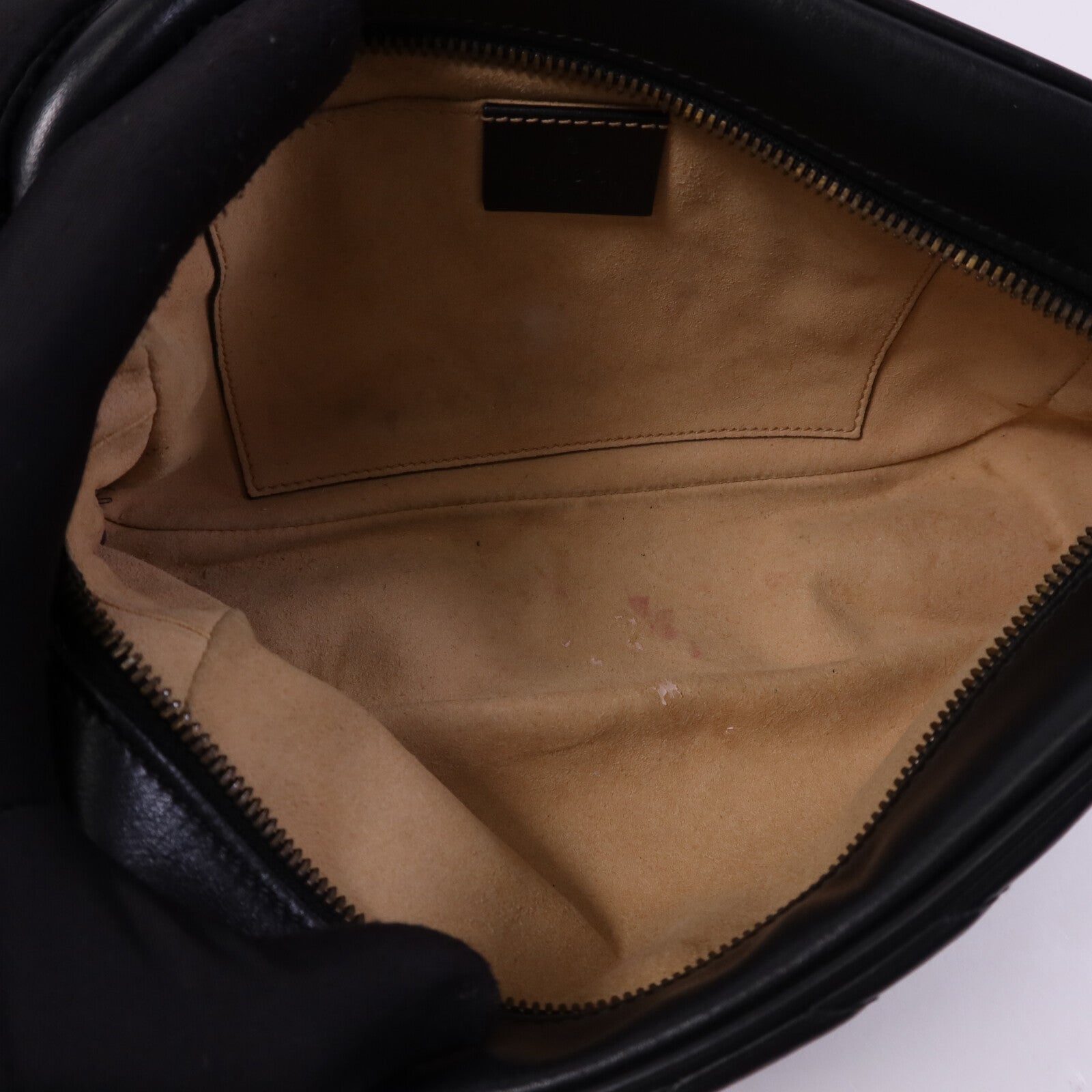 GUCCI 牛皮皮革GG Marmont Small金扣鏈帶肩背袋