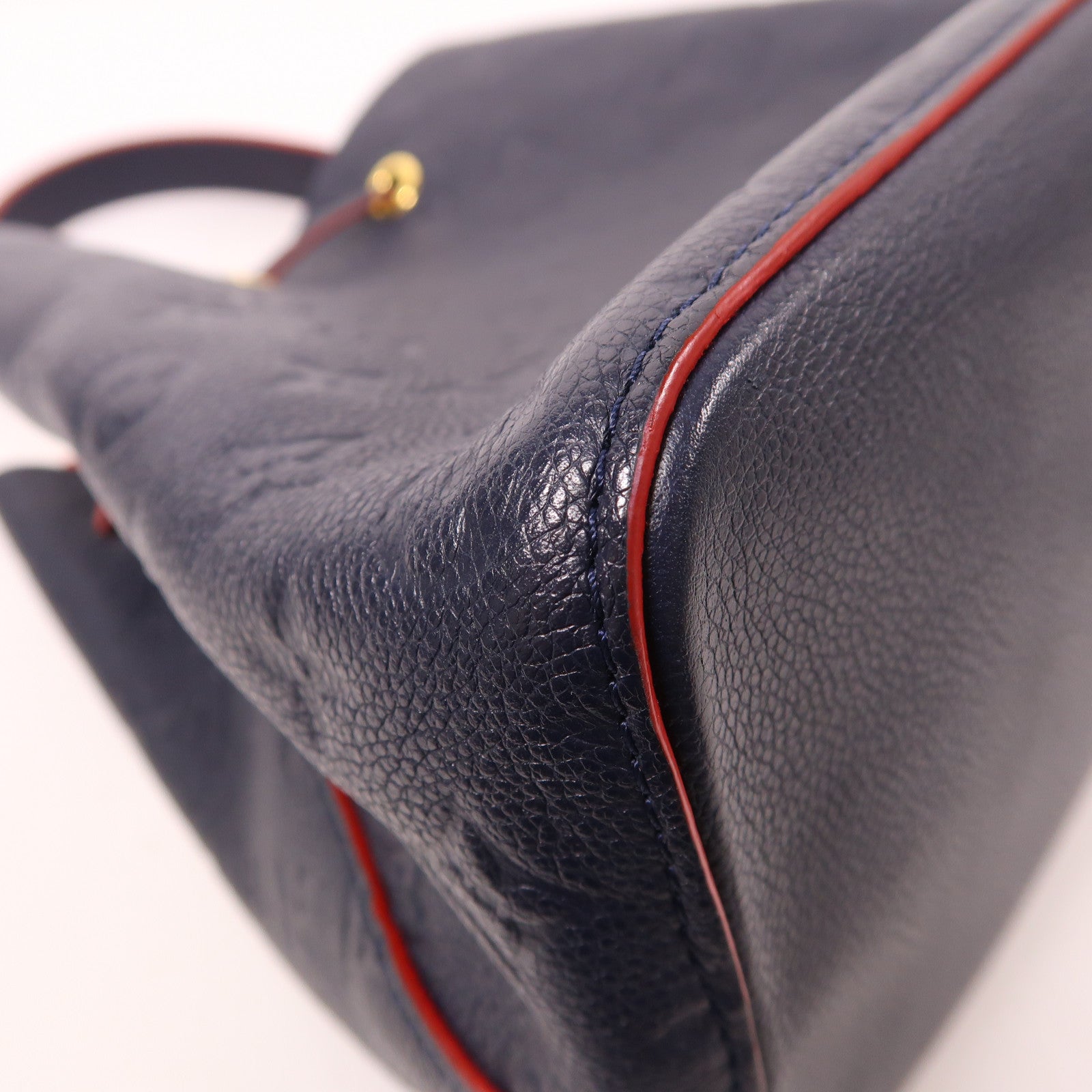 LOUIS VUITTON LV GHW Neo Noe MM 2 Way Bag M45306 Monogram Empreinte Navy/Red
