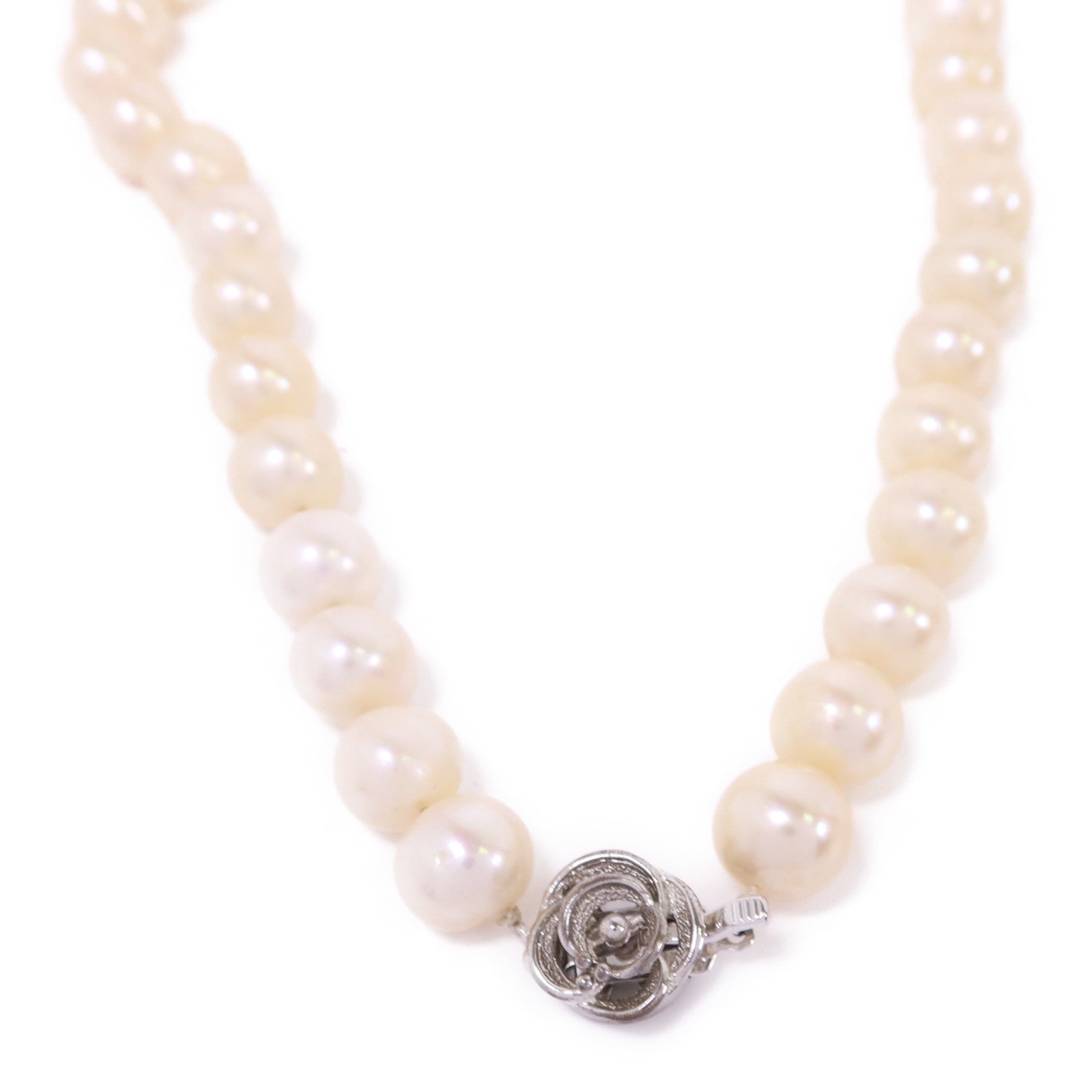 JEWELRY 925純銀Pearl Necklace珍珠項鍊#44cm