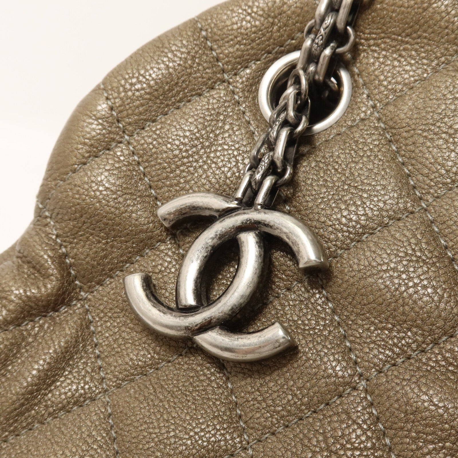 CHANEL 牛皮皮革Chain Shoulder鏈帶肩背袋