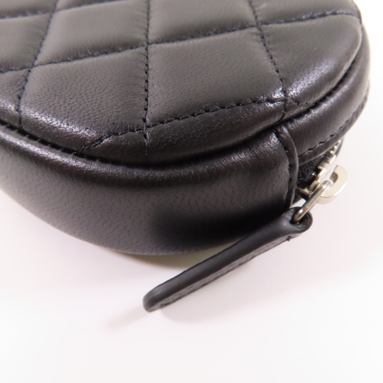 CHANEL 羊皮皮革Coin Case銀扣零錢包