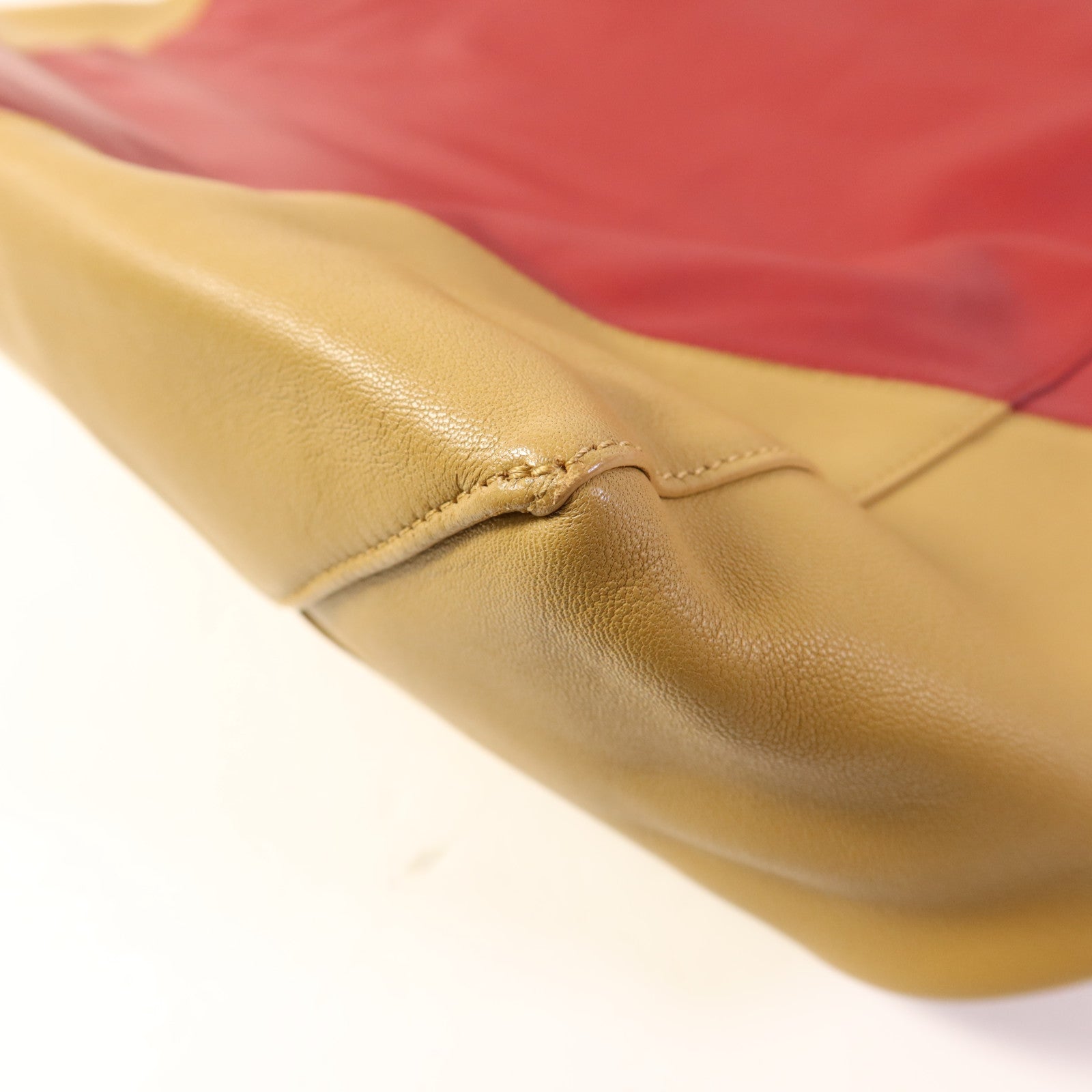 CELINE 羊皮皮革CABAS Tote Bag金扣手挽袋