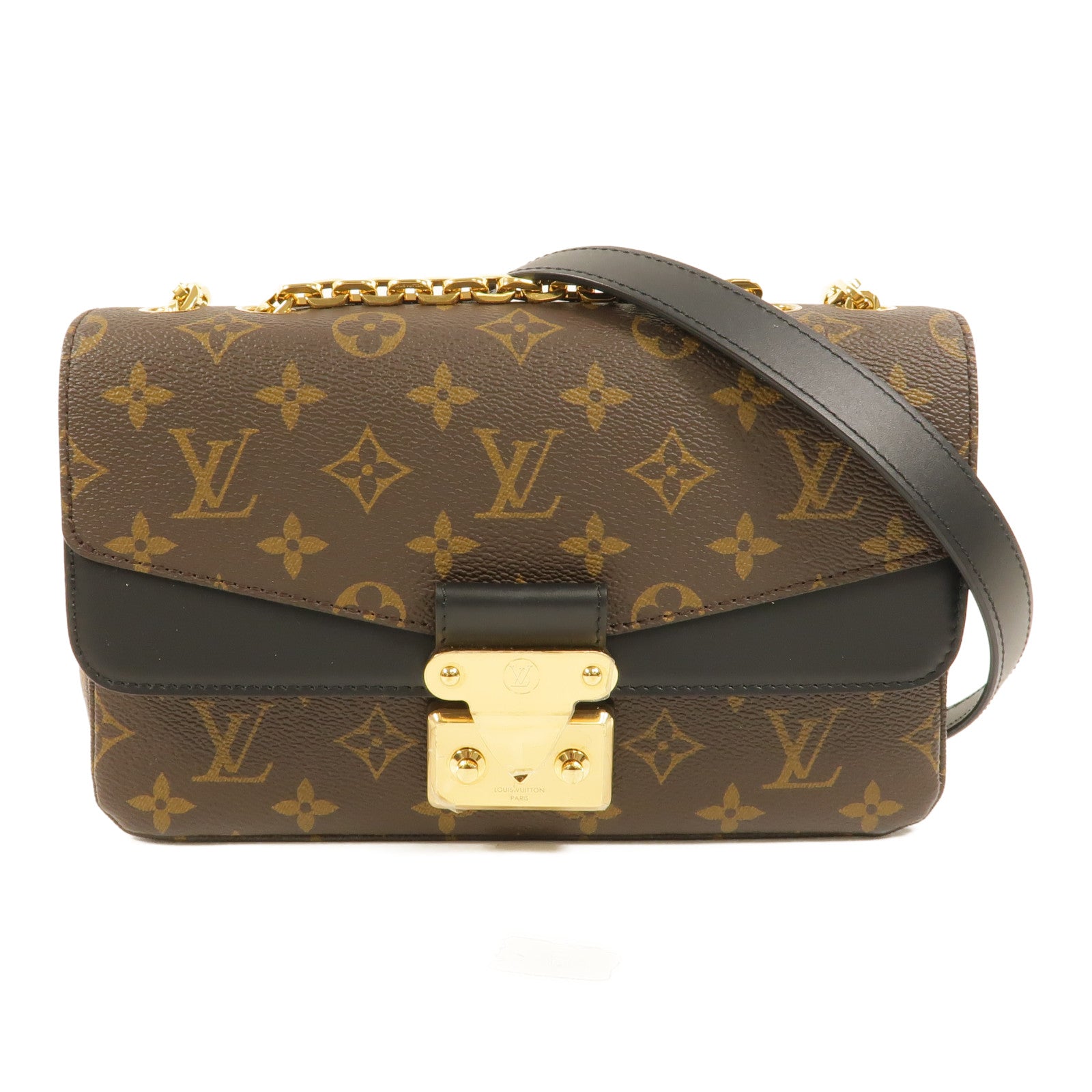 LOUIS VUITTON Monogram Marceau金扣肩背袋棕色