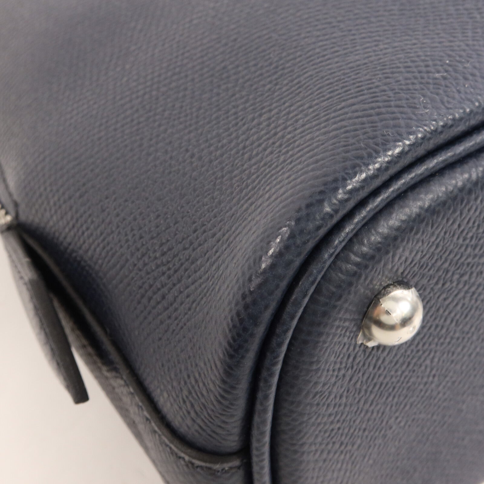 HERMES Epsom皮革Bolide 27手挽肩背兩用袋Bleu Navy