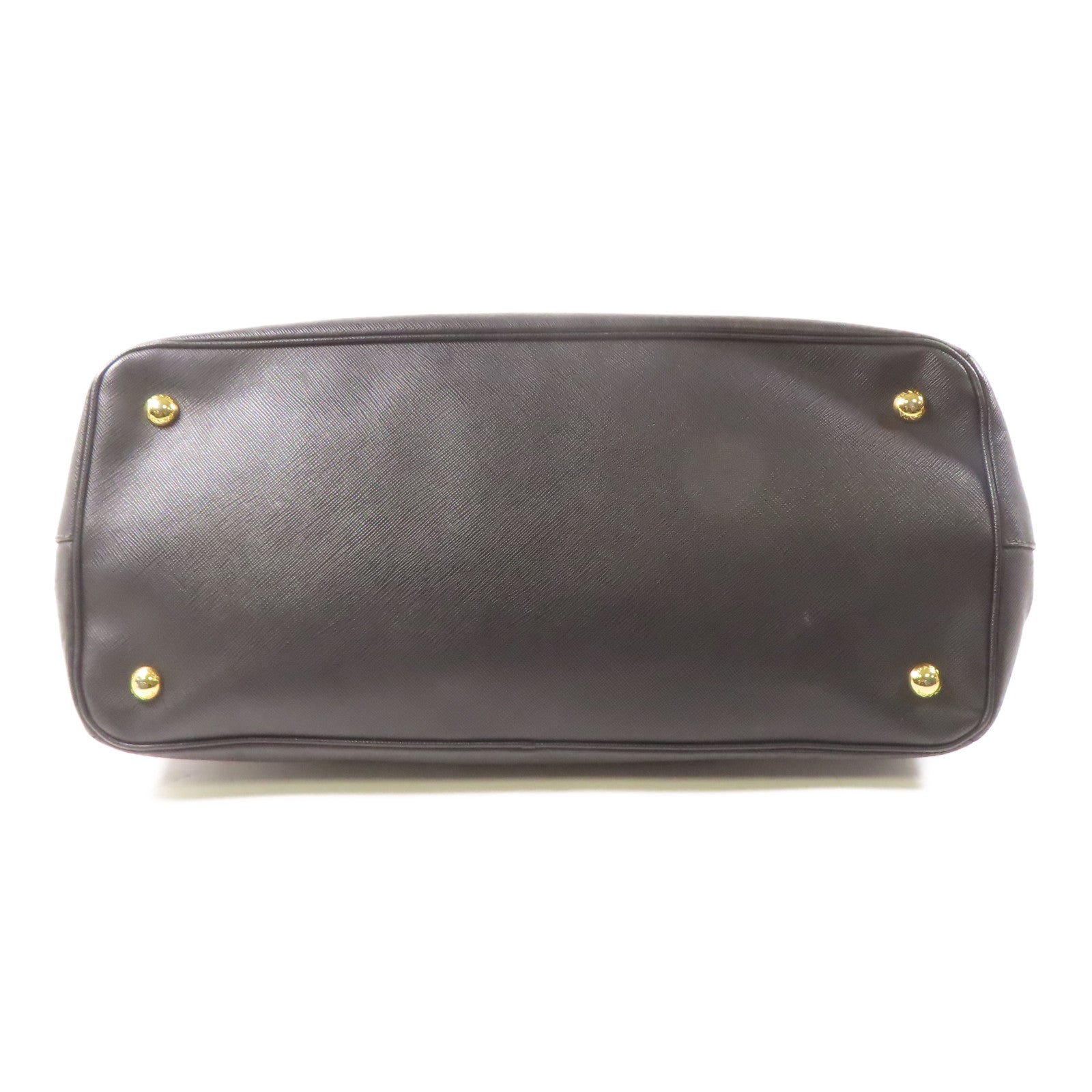 PRADA Saffiano皮革Tote Bag金扣手挽袋黑色