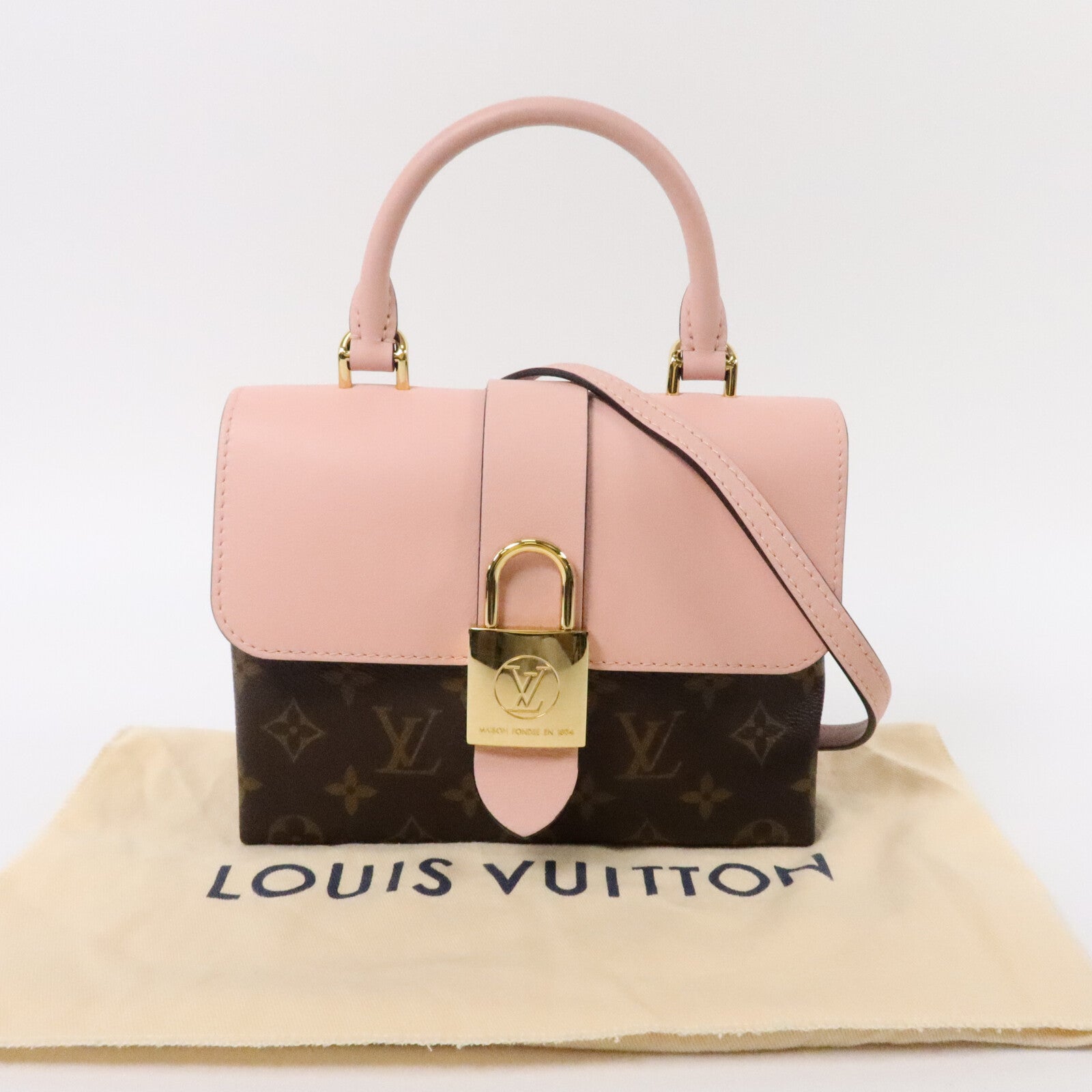 LOUIS VUITTON Monogram Locky BB手挽肩背兩用袋