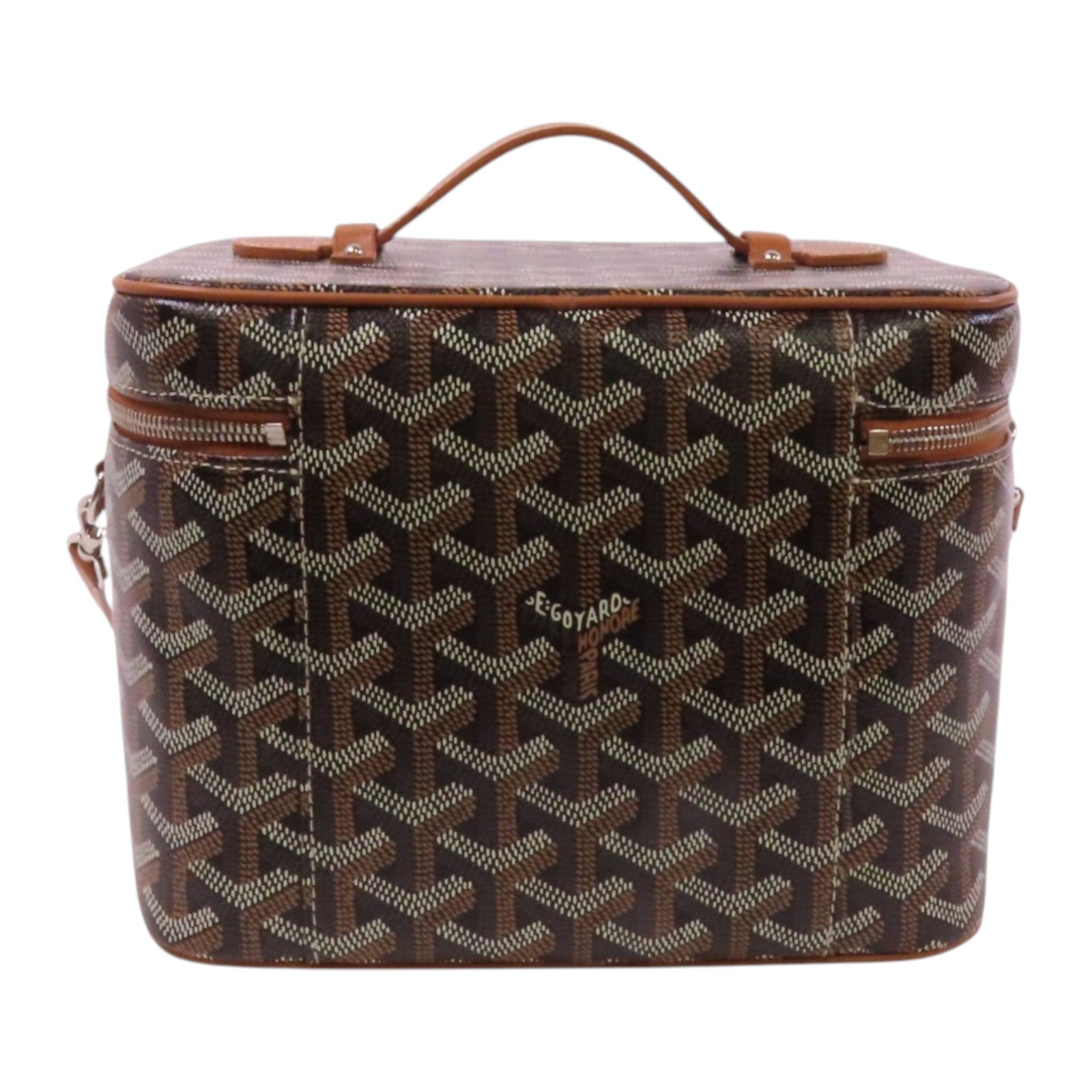 GOYARD 塗層帆布Muse Vanity銀扣手挽肩背兩用袋