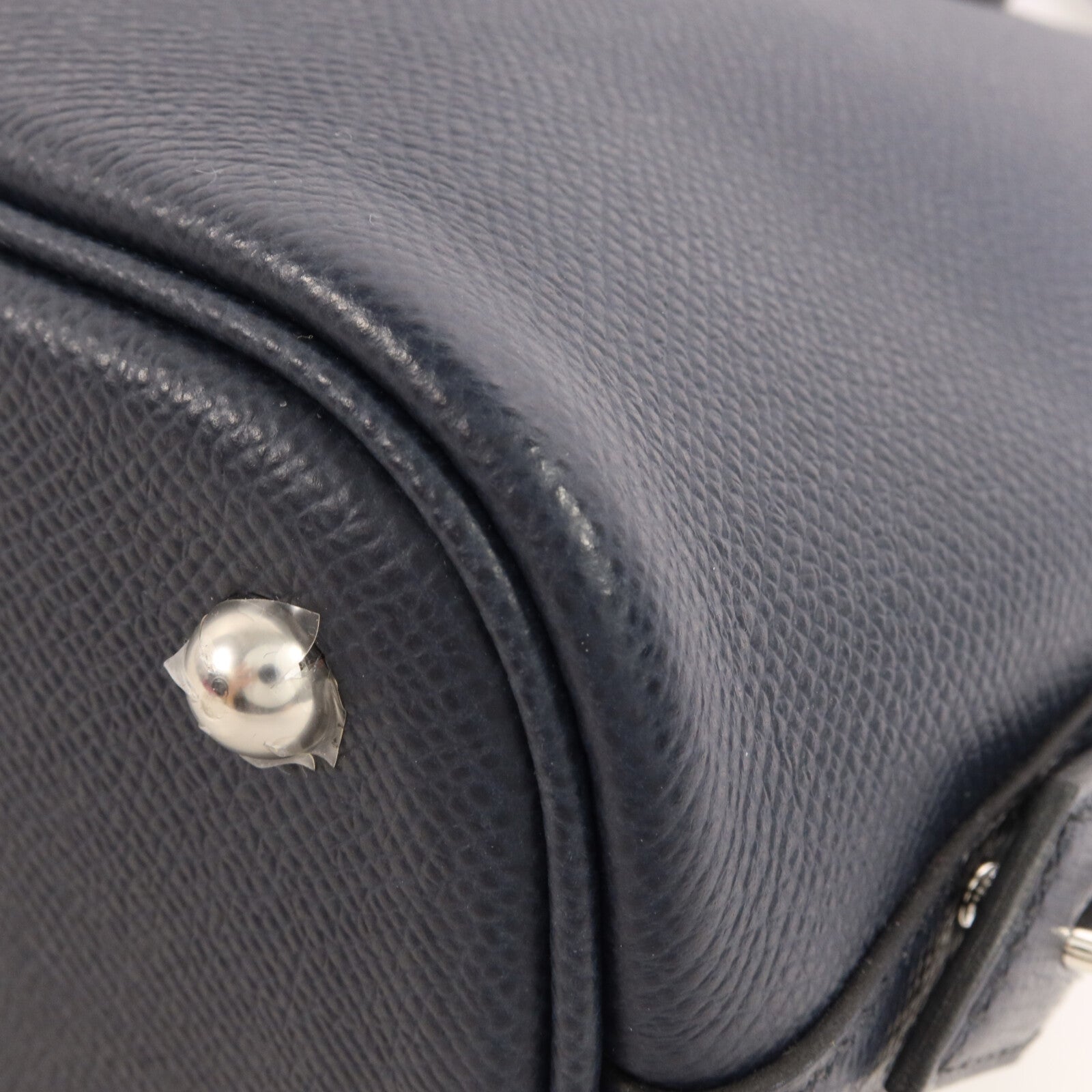 HERMES Epsom皮革Bolide 27手挽肩背兩用袋Bleu Navy