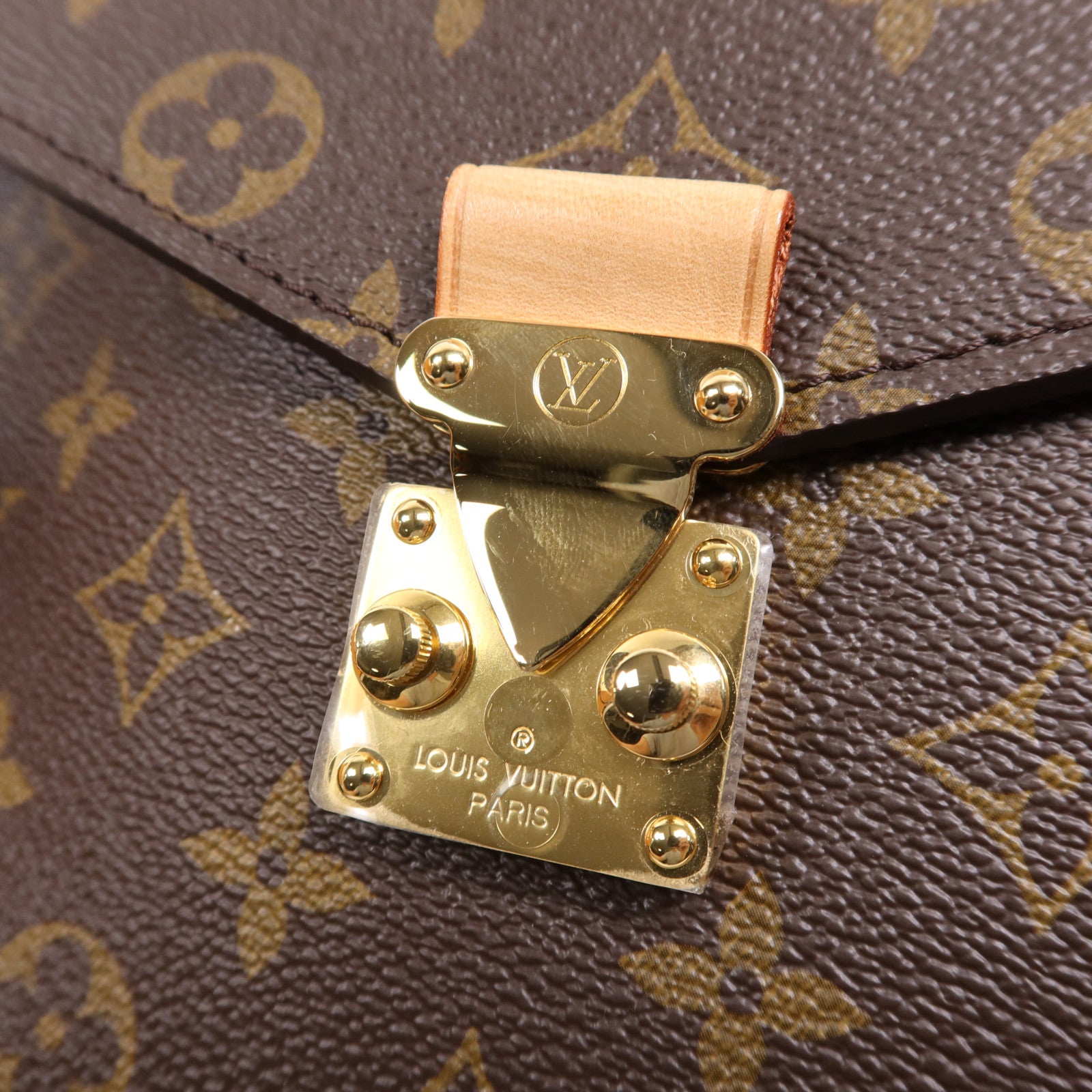 LOUIS VUITTON Monogram Pochette Metis MM金扣手挽肩背兩用袋
