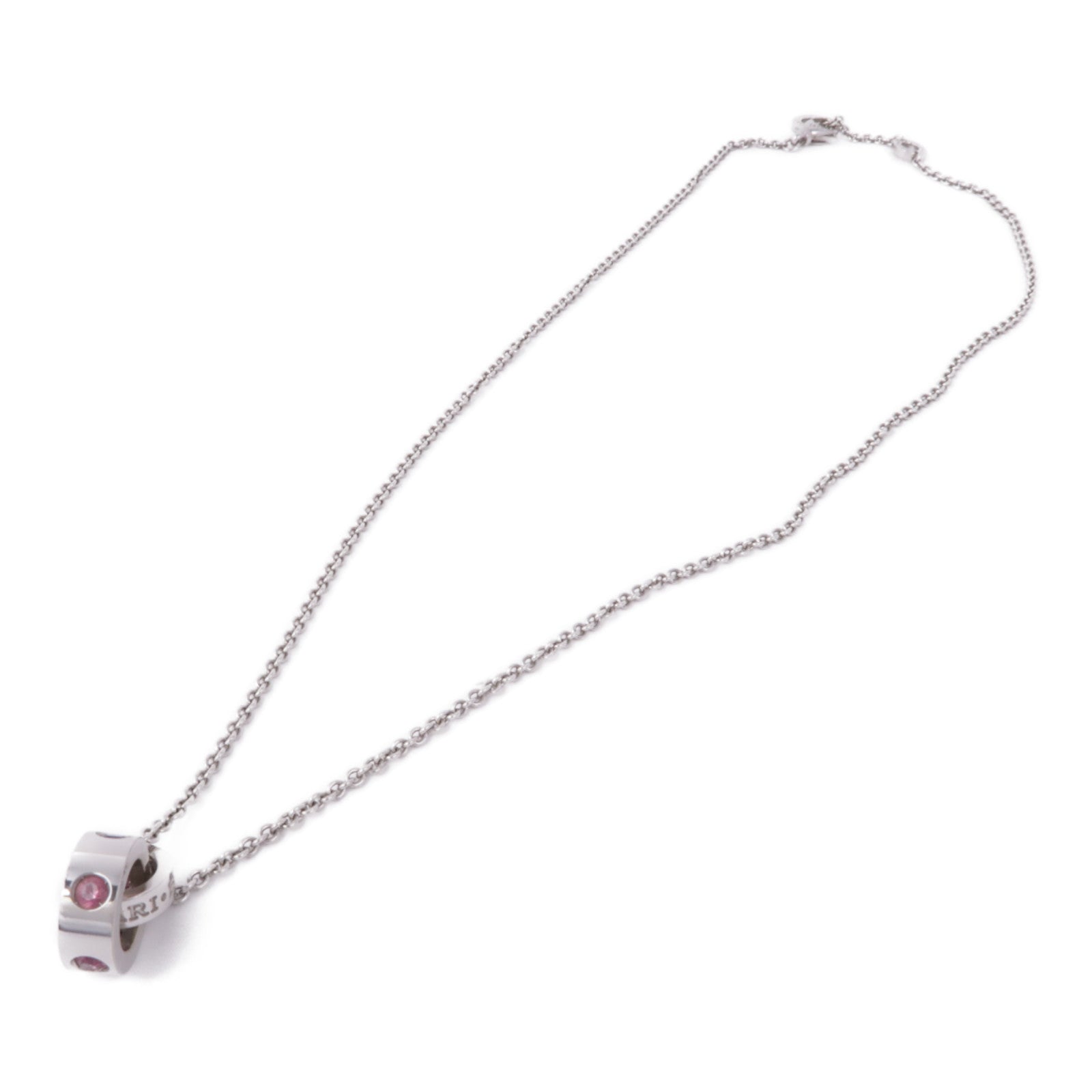 BVLGARI Roman Sorbet Necklace Amethyst Tourmaline 18K White Gold