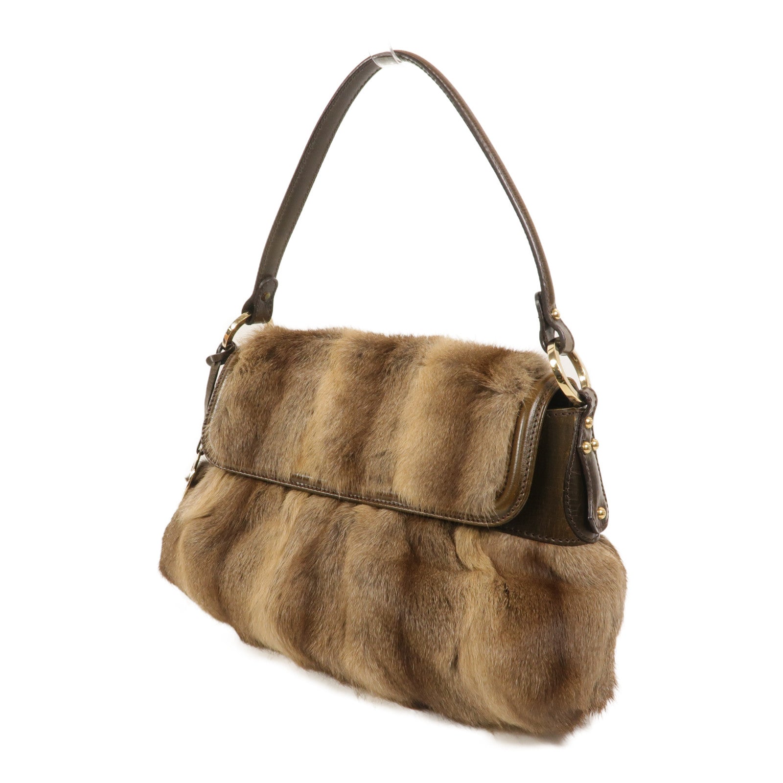 FENDI 水貂皮草Vintage Chef Fur Bag肩背袋