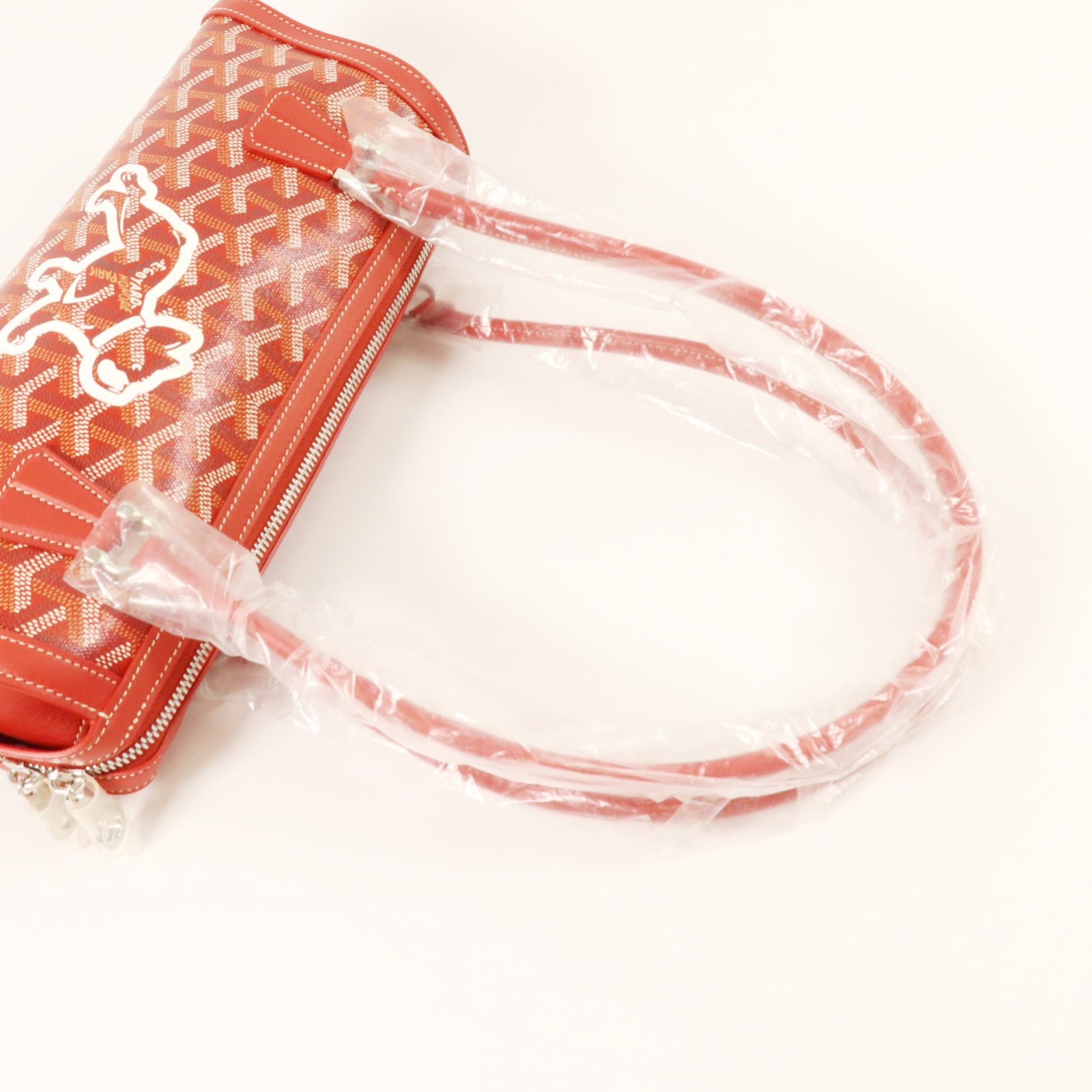 GOYARD 塗層帆布Bonbonniere銀扣肩背袋