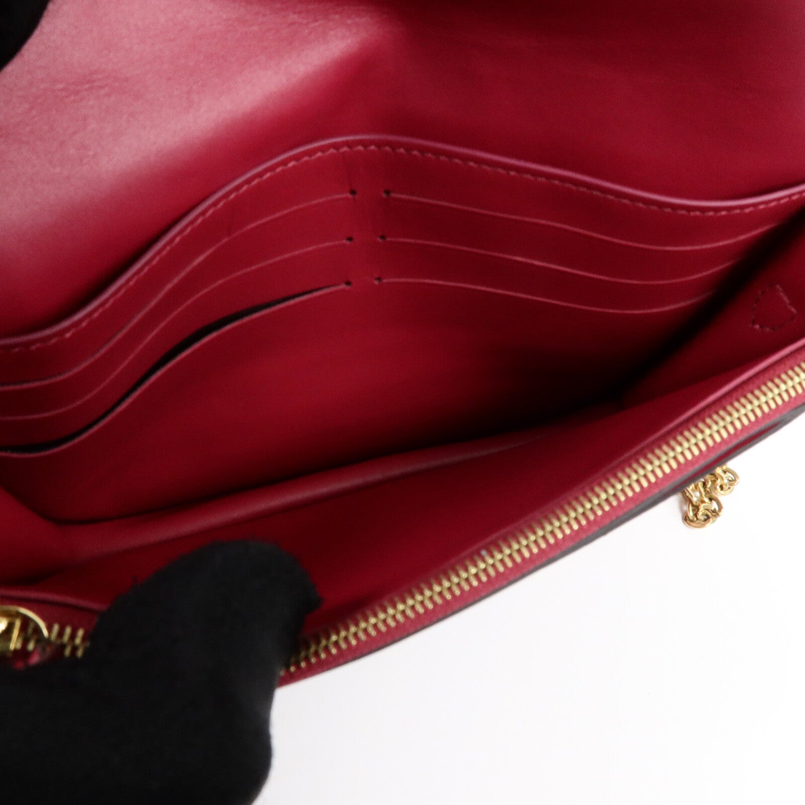LOUIS VUITTON Monogram Portefeuille Flore鏈帶肩背袋
