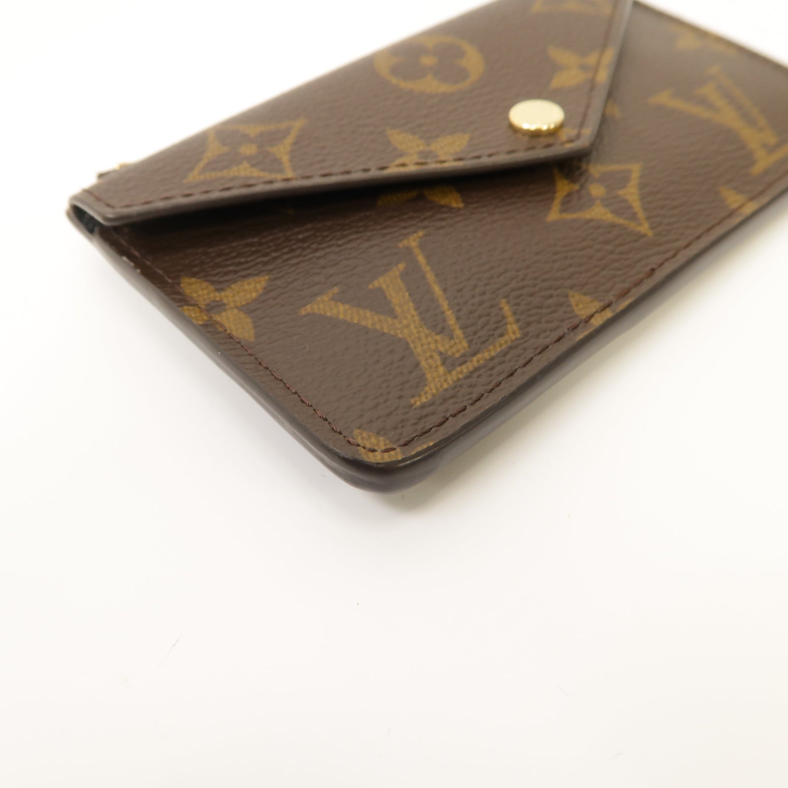 LOUIS VUITTON Monogram Recto Verso金扣卡片套啡色