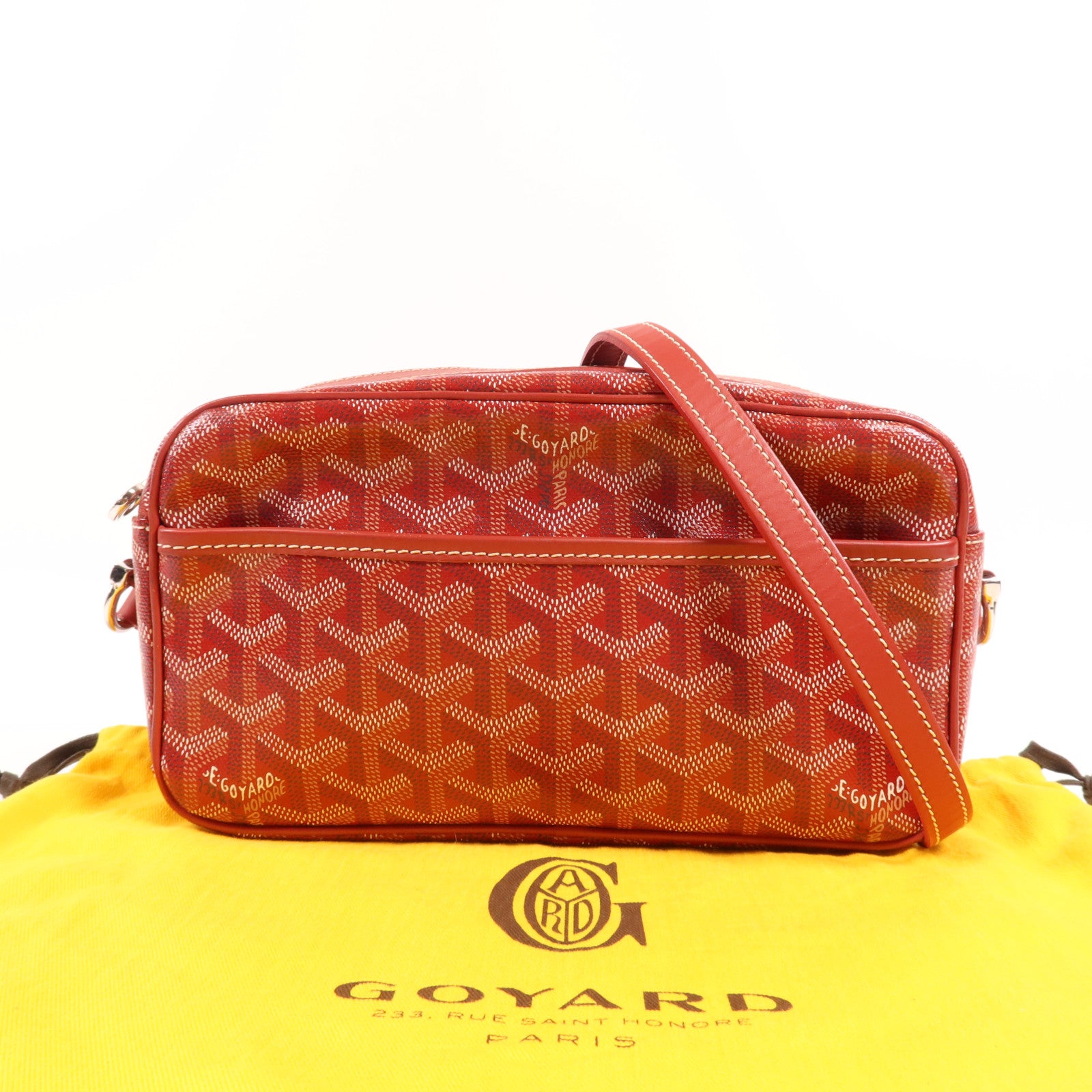 GOYARD 塗層帆布Cap Vert PM銀扣肩背袋