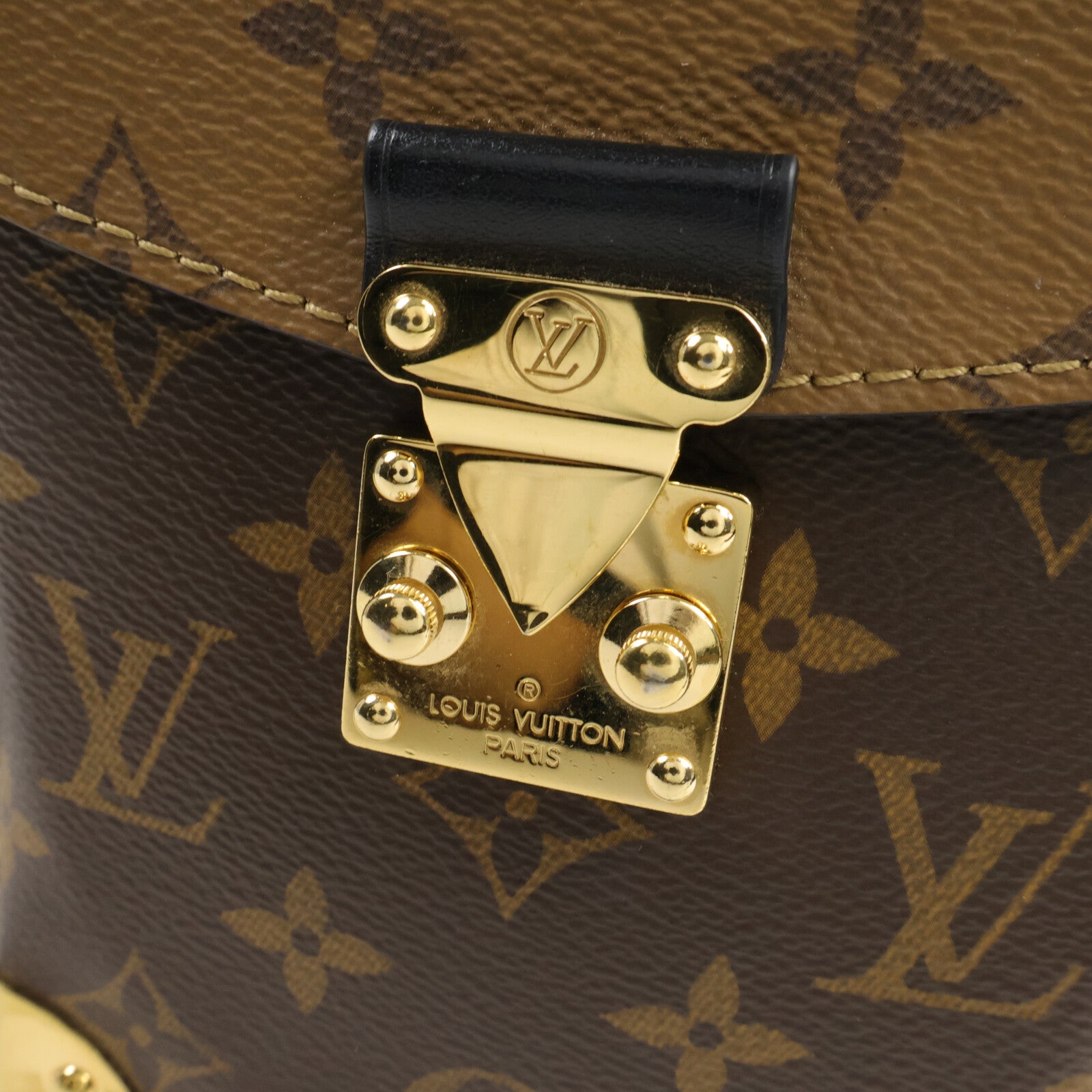LOUIS VUITTON Monogram/Monogram Reverse Camera Box鏈帶手挽肩背兩用袋