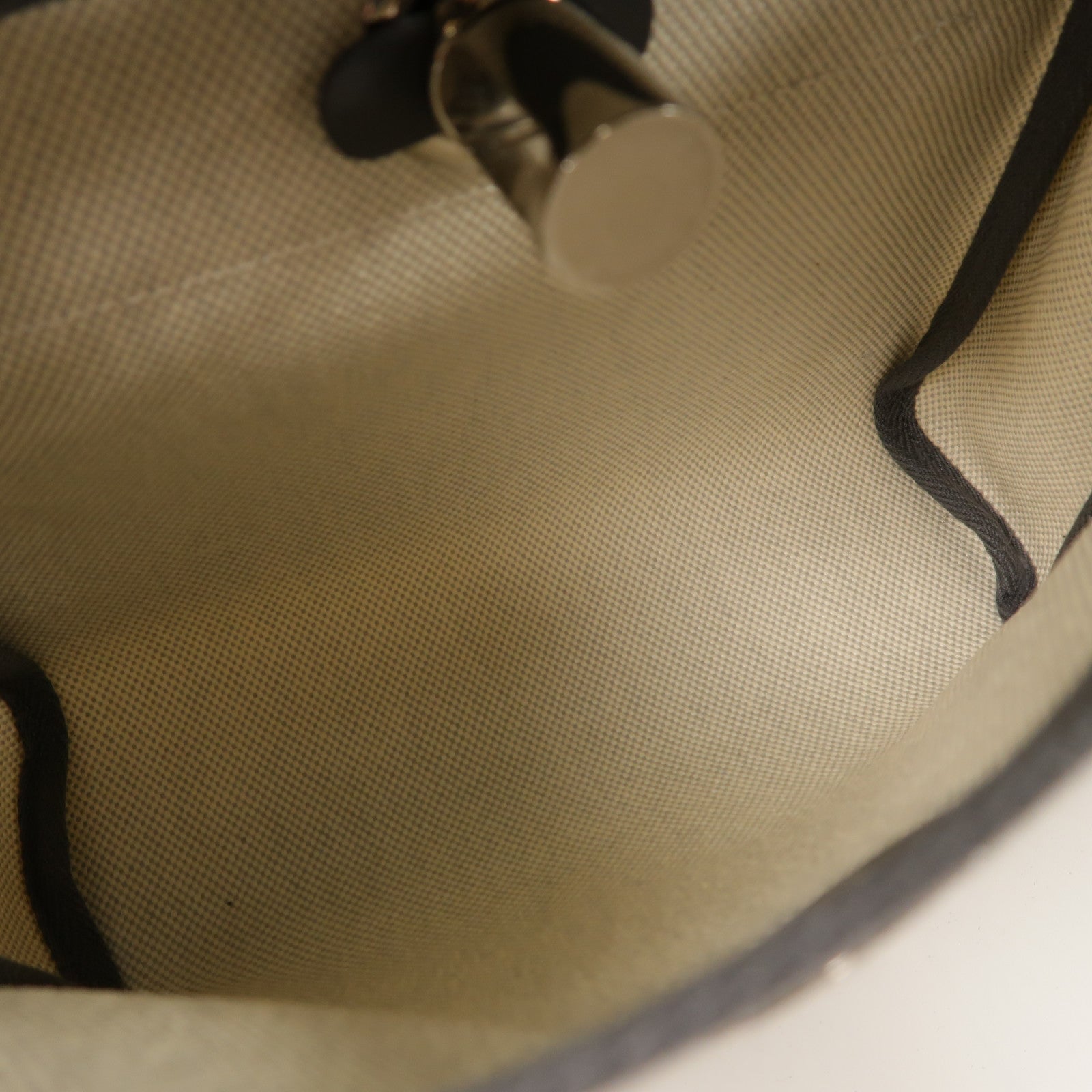 HERMES Toile H帆布/Vache Hunter皮革Mini Herbag銀扣肩背袋Ardoise