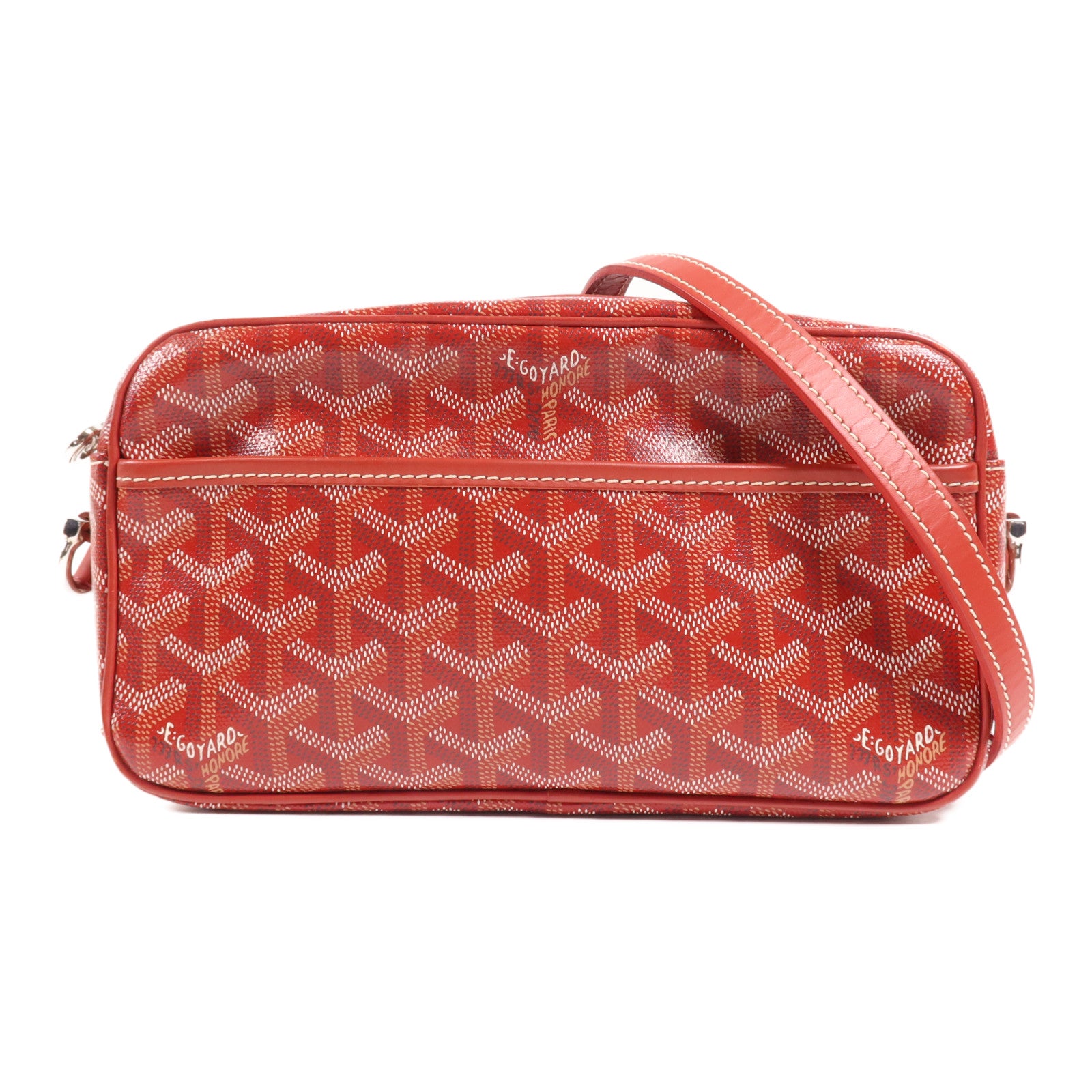 GOYARD 塗層帆布Cap Vert PM銀扣肩背袋