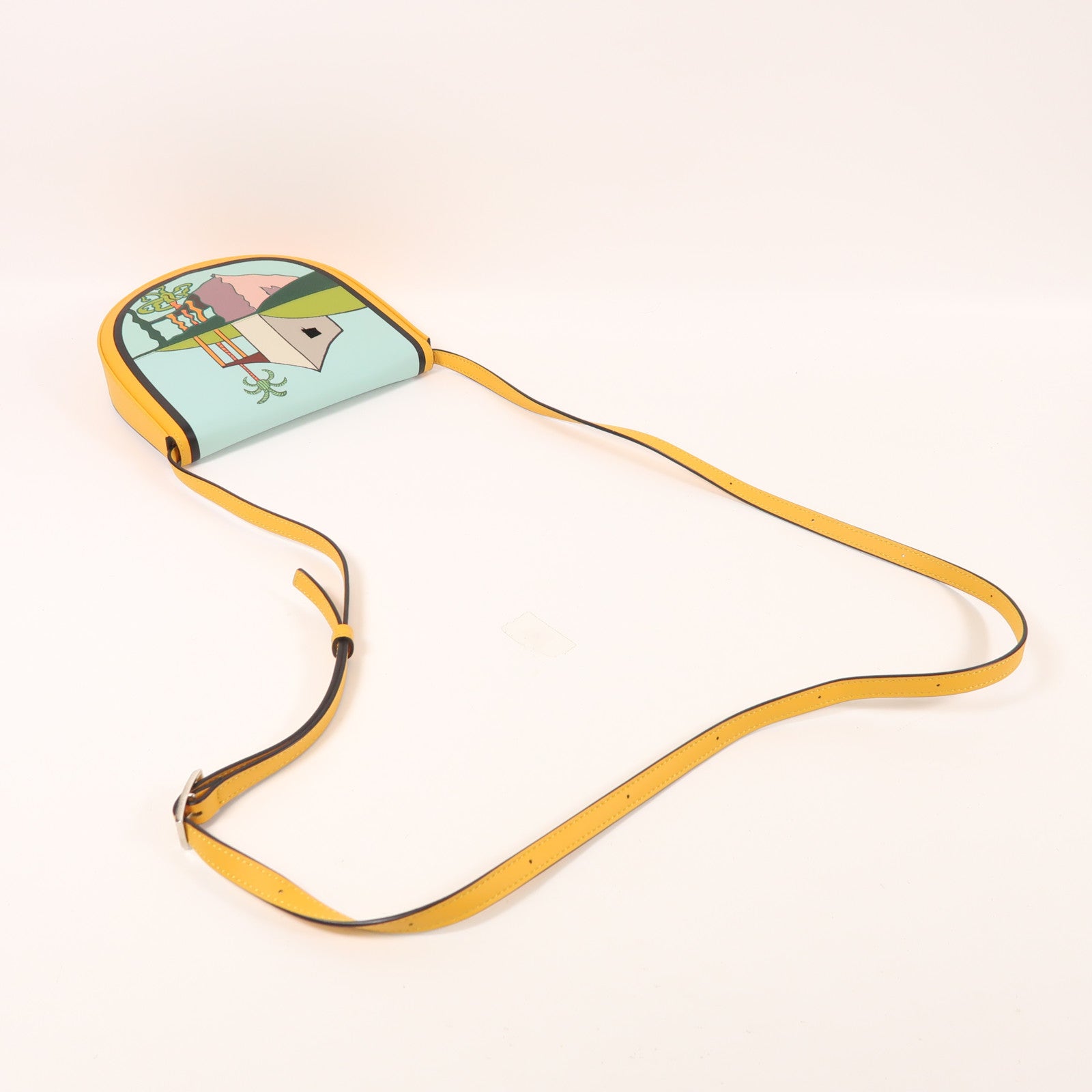 LOEWE 牛皮皮革Loewe x Ken Price Heel La Palme銀扣肩背袋