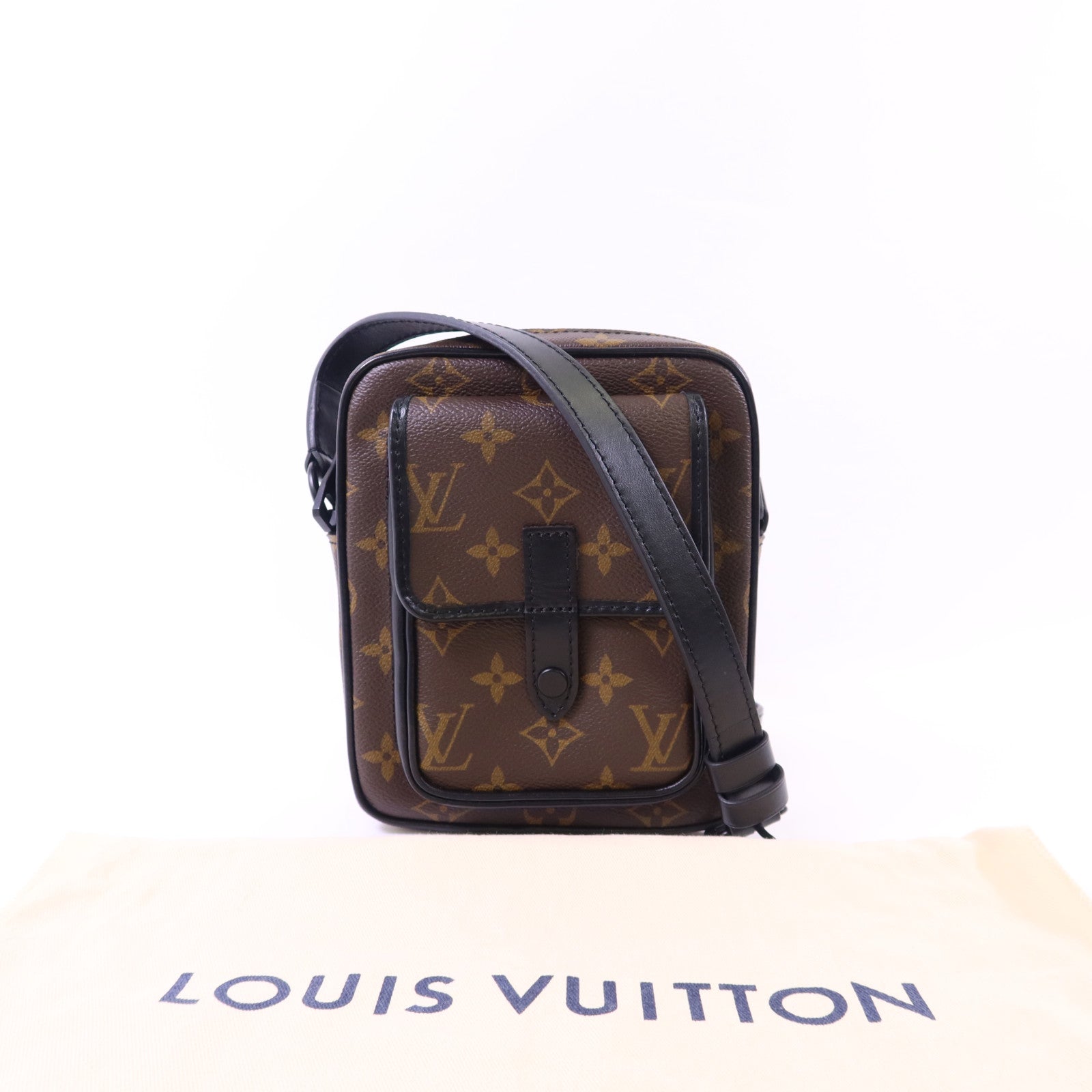 LOUIS VUITTON Monogram Macassar Christopher Wearable Wallet肩背袋