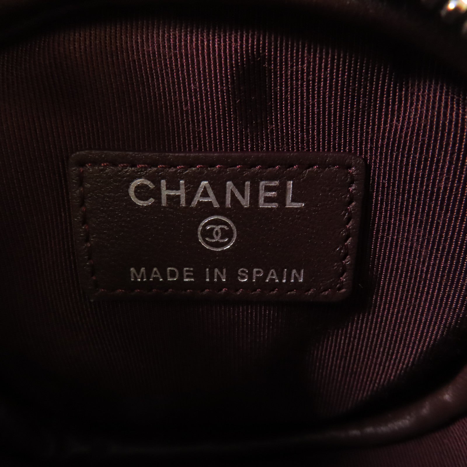 CHANEL 羊皮皮革Coin Case銀扣零錢包