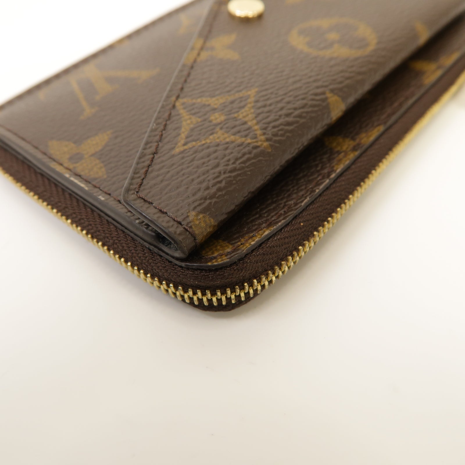 LOUIS VUITTON Monogram Recto Verso金扣卡片套啡色