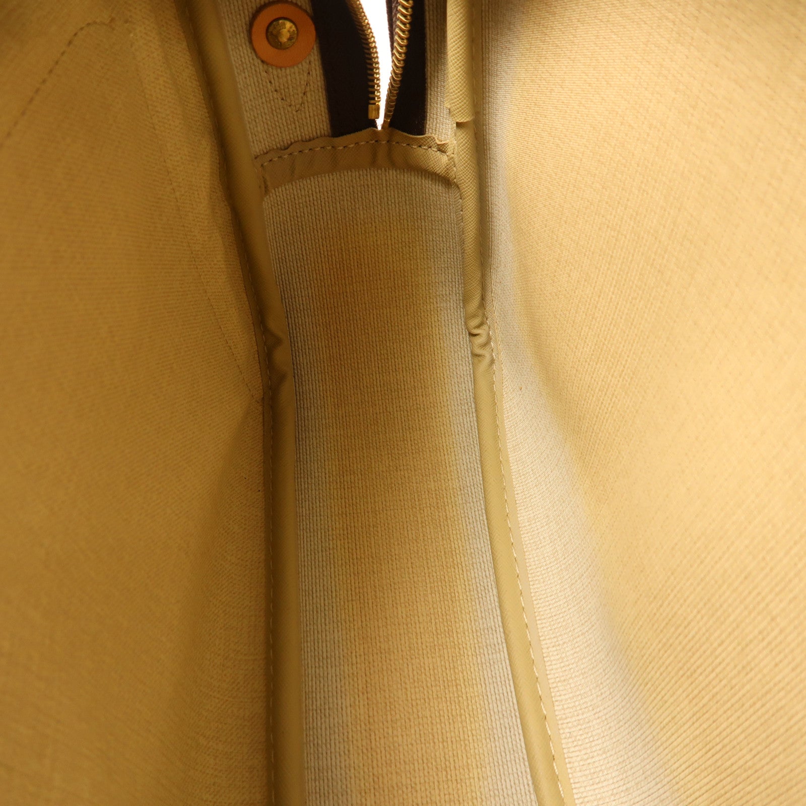 LOUIS VUITTON Monogram Reporter PM金扣肩背袋棕色