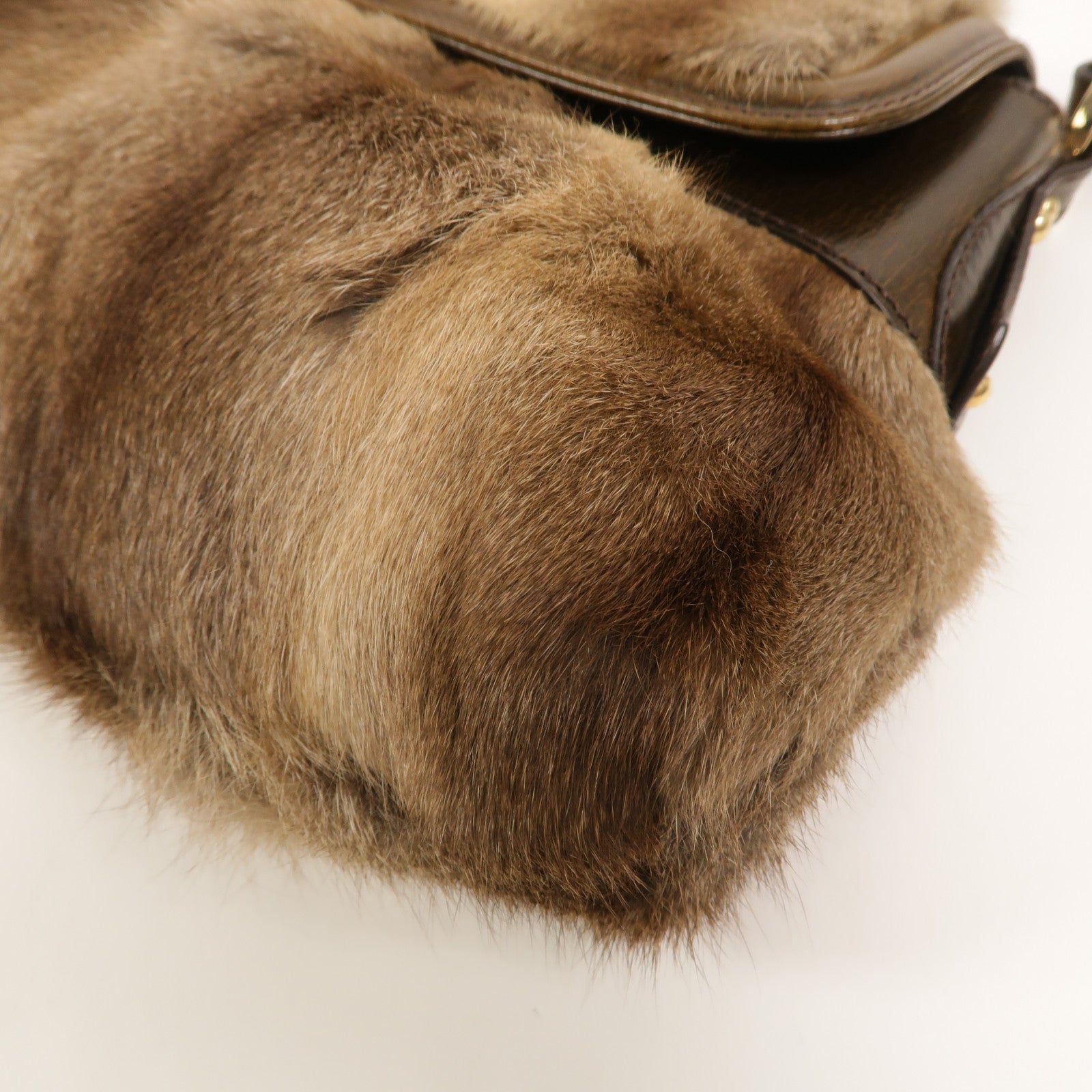 FENDI 水貂皮草Vintage Chef Fur Bag肩背袋