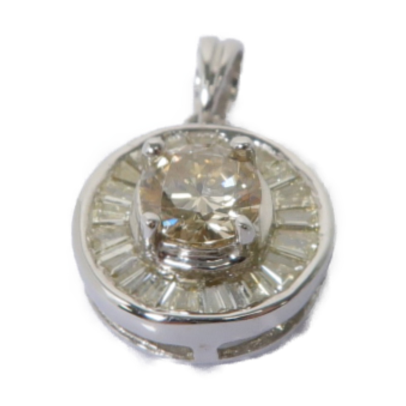 JEWELRY 【激減優惠】18K白金Diamond Pendant鑽石吊墜