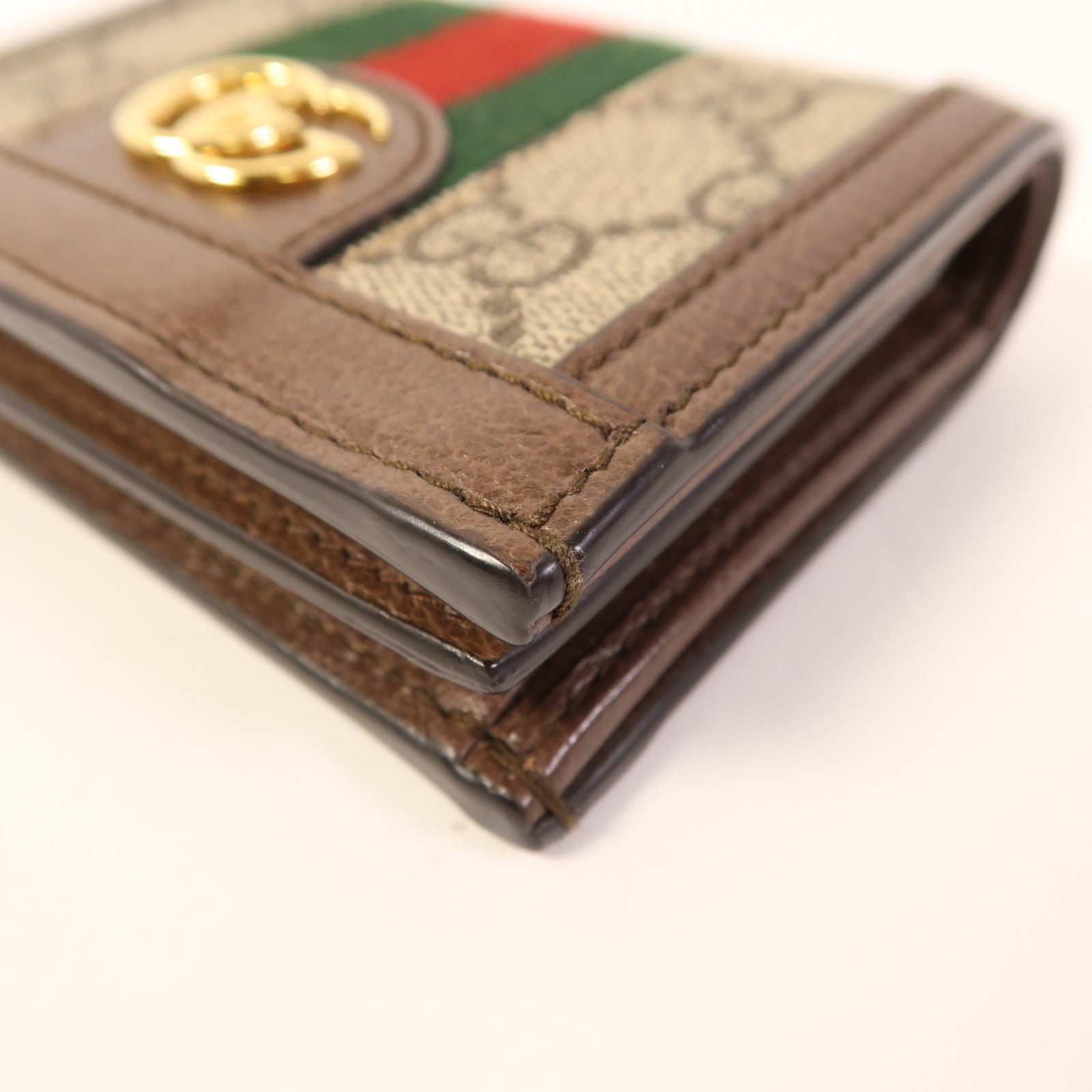 GUCCI 塗層帆布GG Ophidia Bifold Wallet金扣錢包