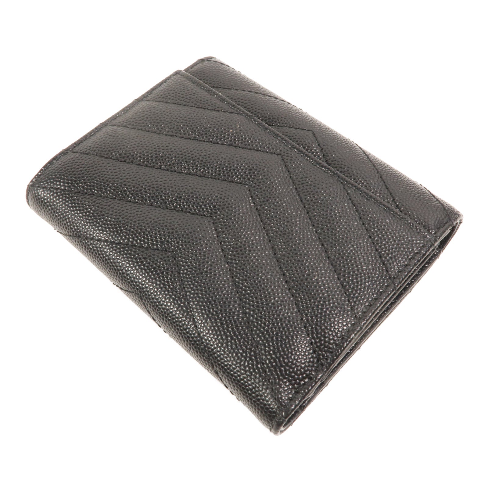 YVES SAINT LAURENT 牛皮皮革Tri Fold Wallet錢包