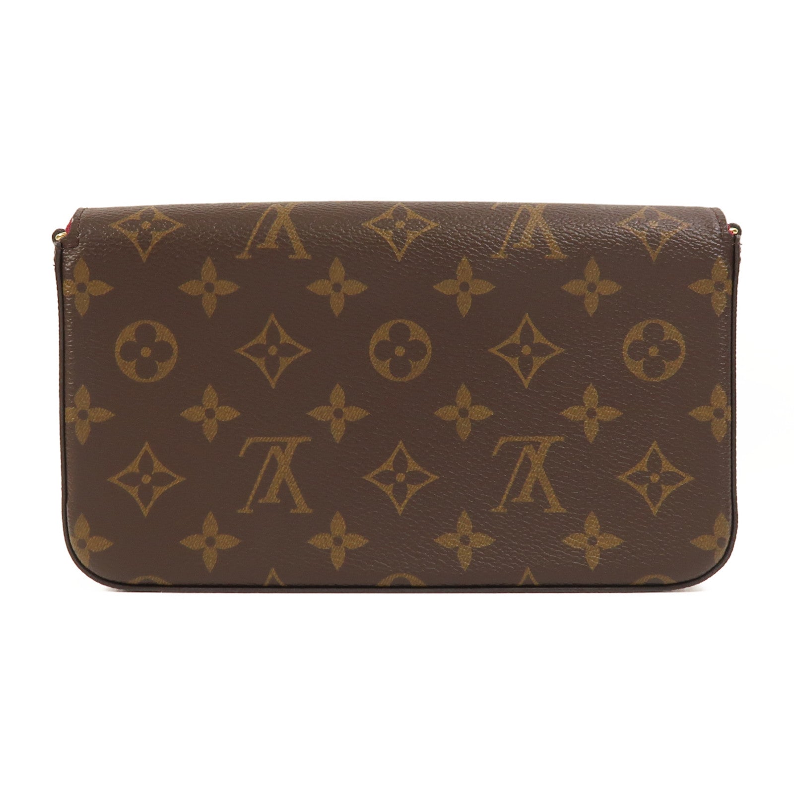 LOUIS VUITTON Monogram Pochette Felicie金扣鏈帶肩背袋