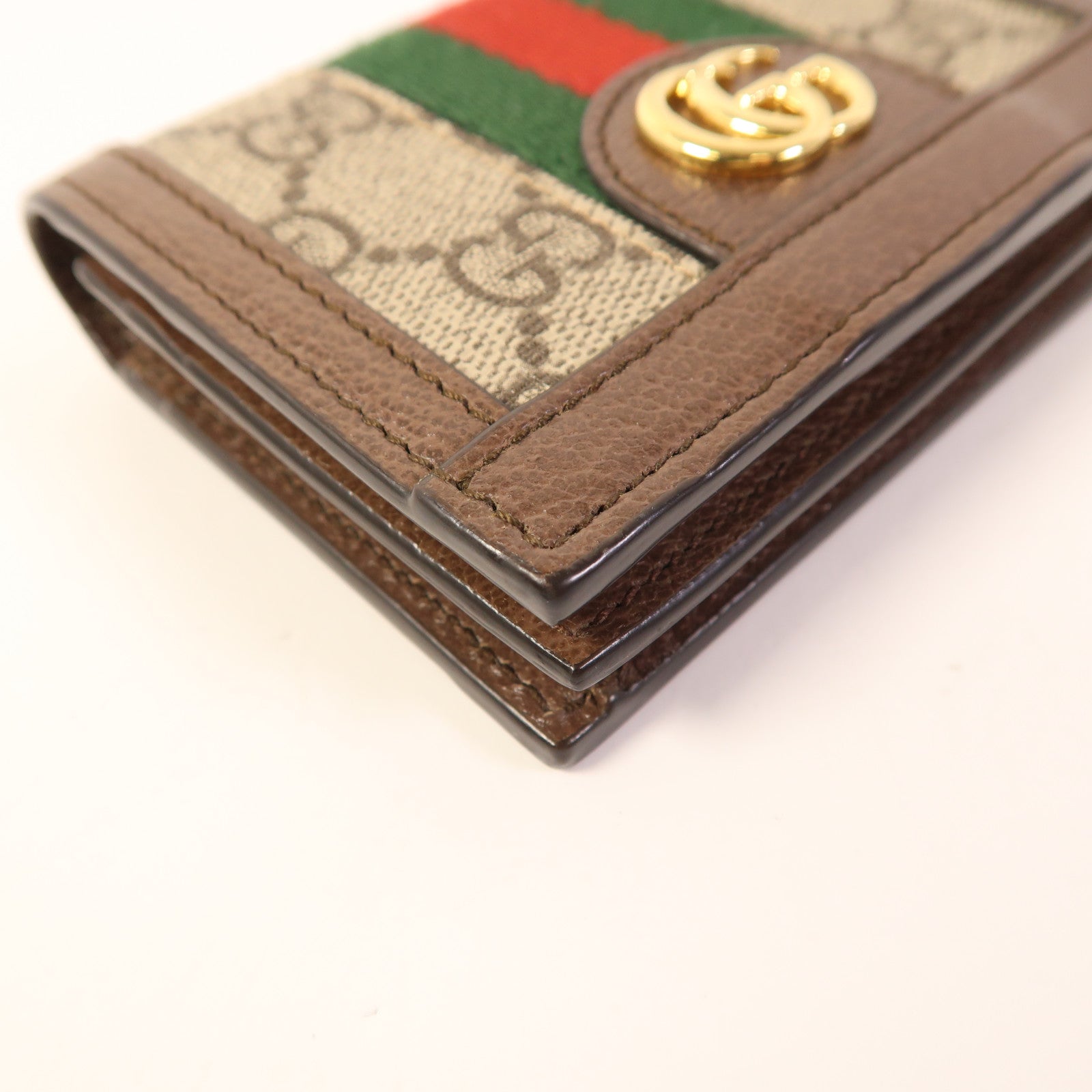 GUCCI 塗層帆布GG Ophidia Bifold Wallet金扣錢包