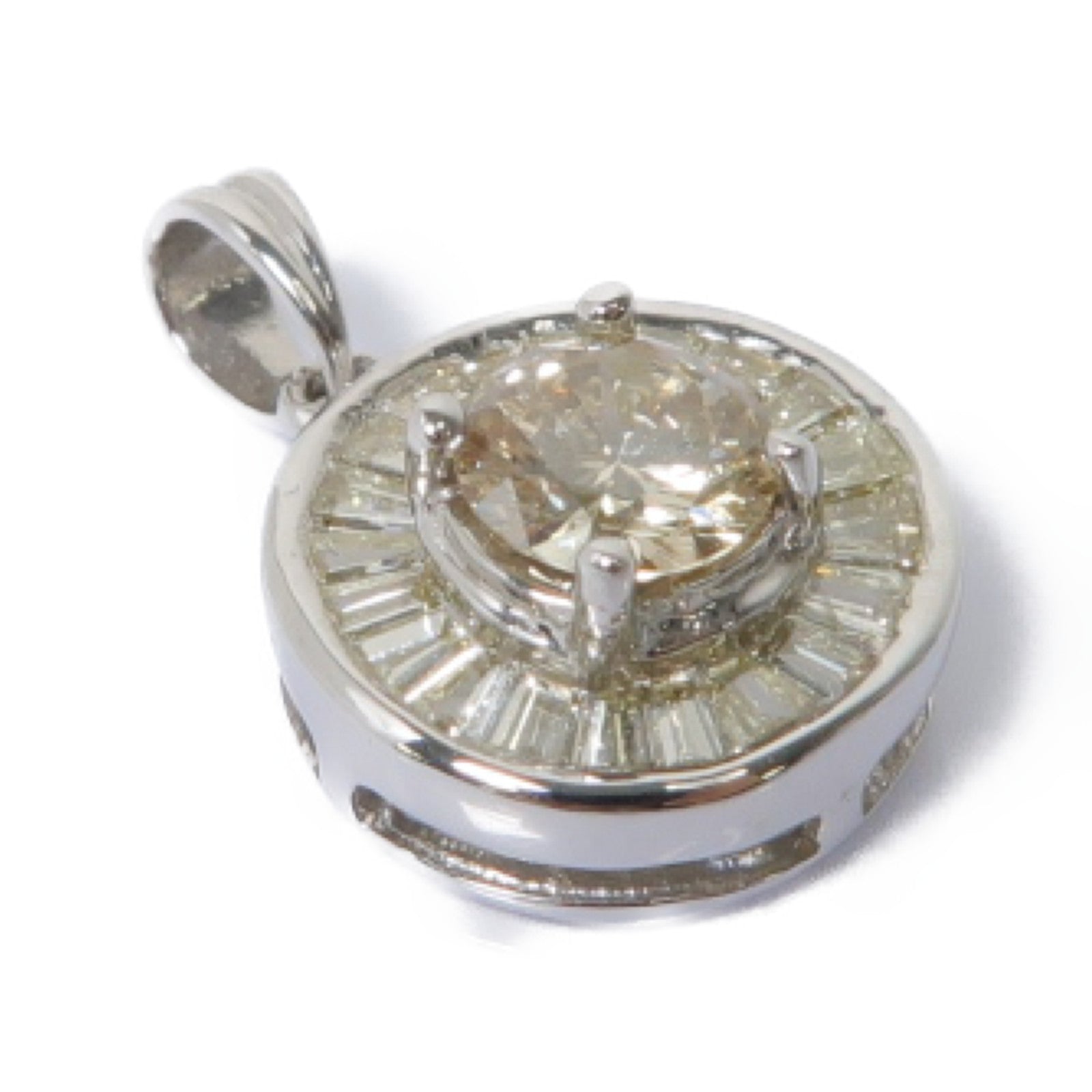 JEWELRY 【激減優惠】18K白金Diamond Pendant鑽石吊墜