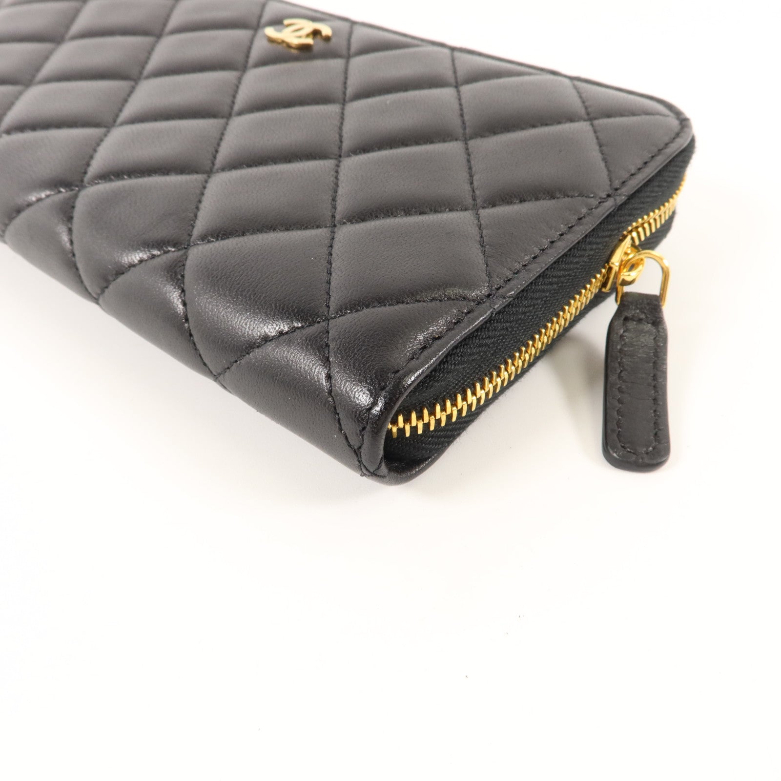CHANEL 羊皮皮革Zipper Long Wallet長錢包