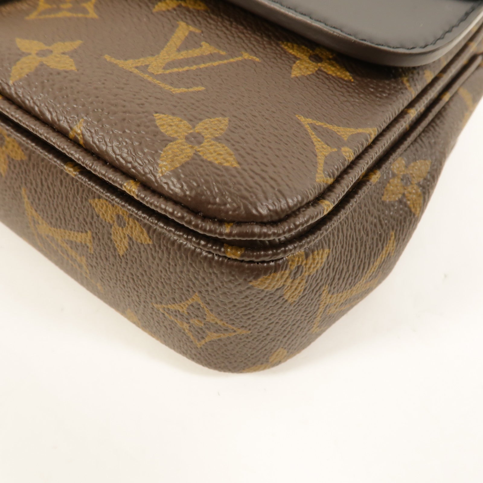 LOUIS VUITTON Monogram Marceau金扣肩背袋棕色