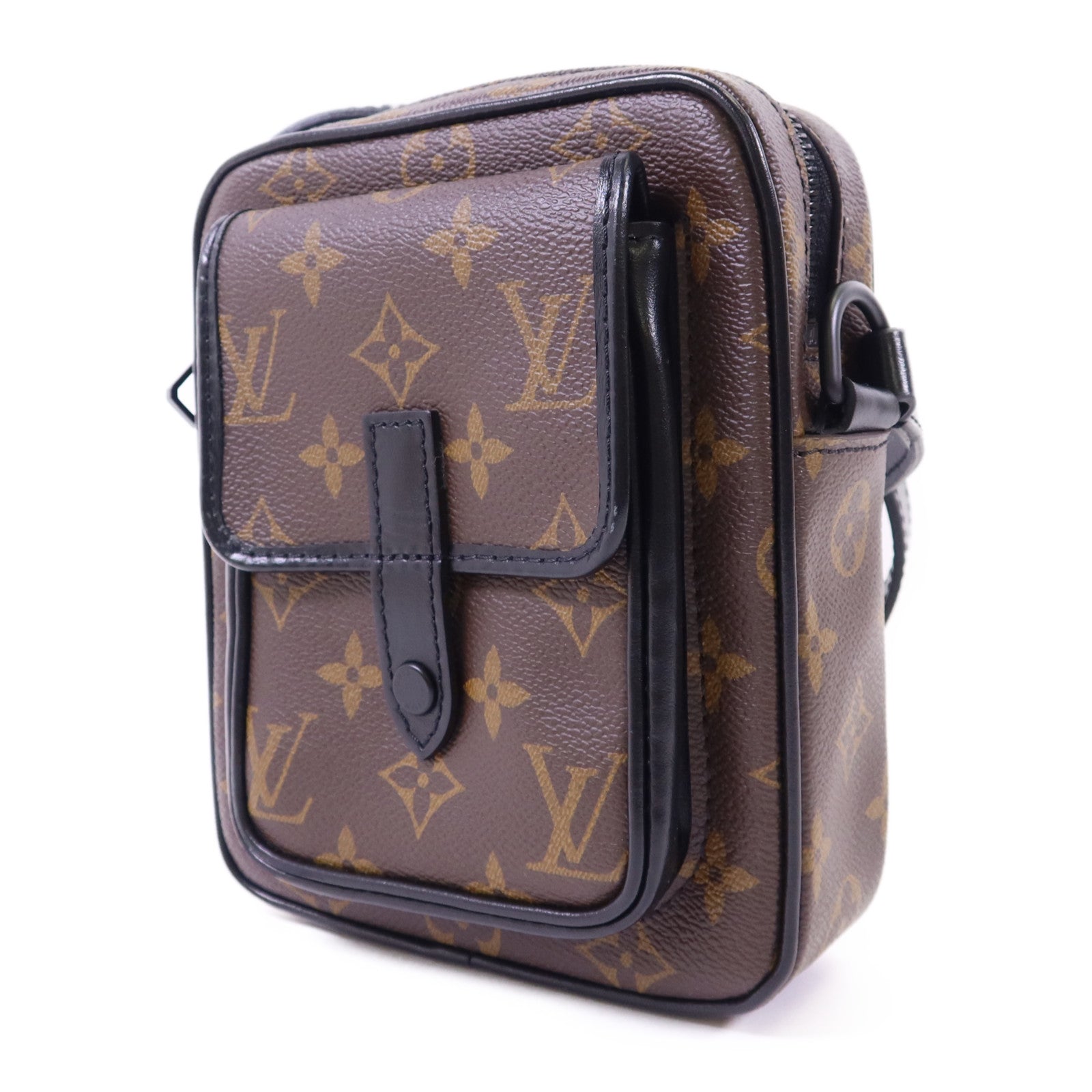 LOUIS VUITTON Monogram Macassar Christopher Wearable Wallet肩背袋