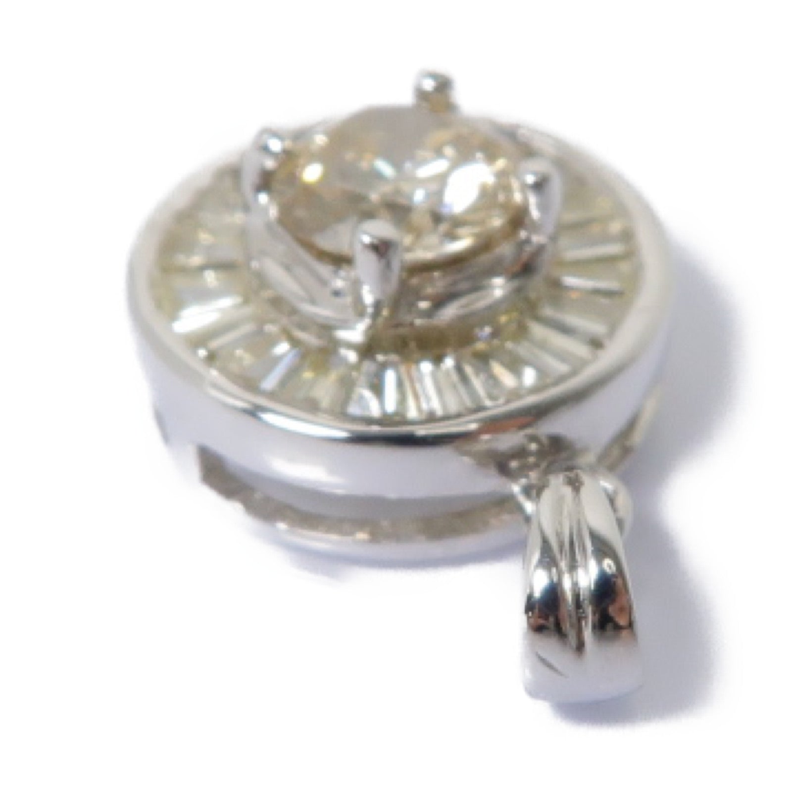 JEWELRY 【激減優惠】18K白金Diamond Pendant鑽石吊墜