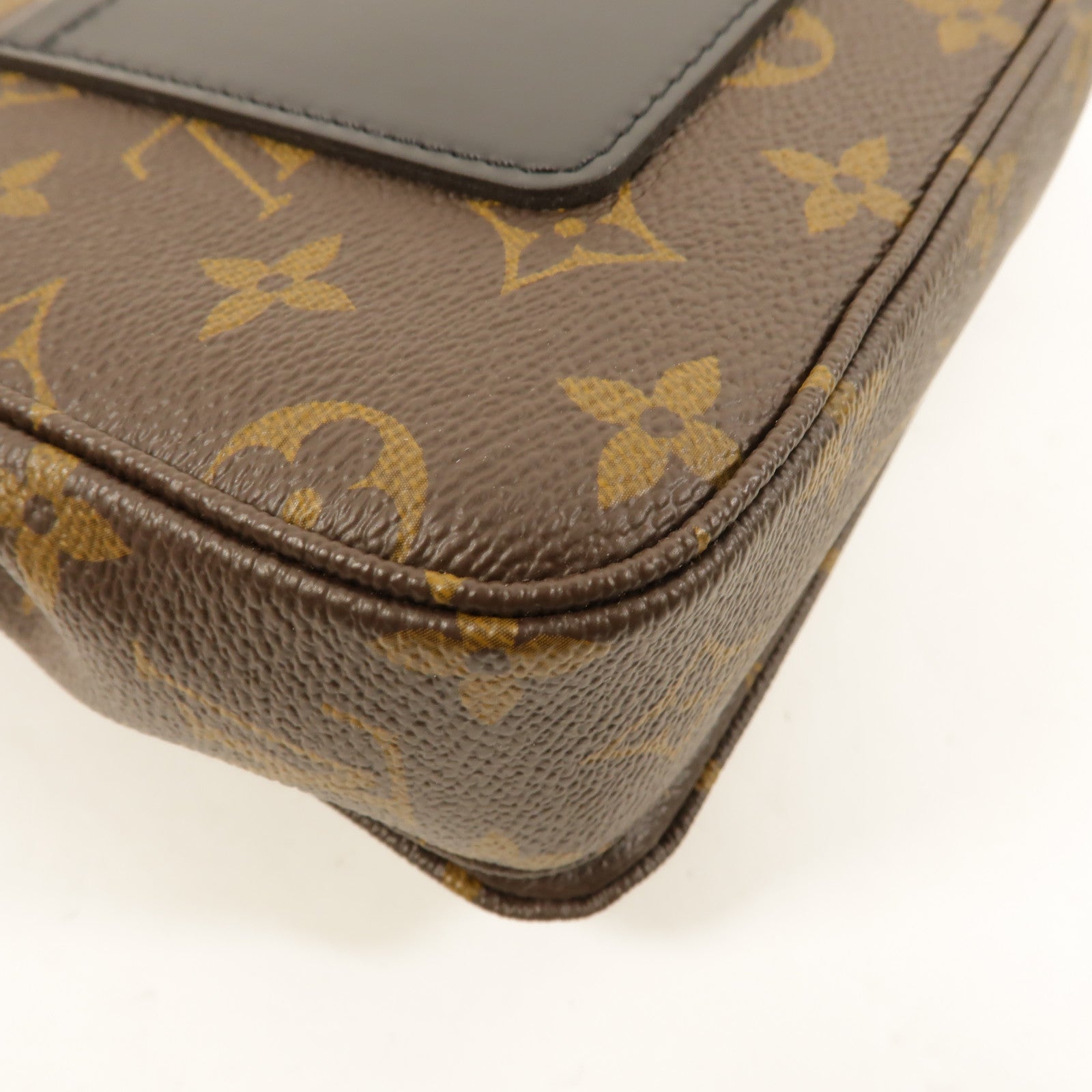 LOUIS VUITTON Monogram Marceau金扣肩背袋棕色