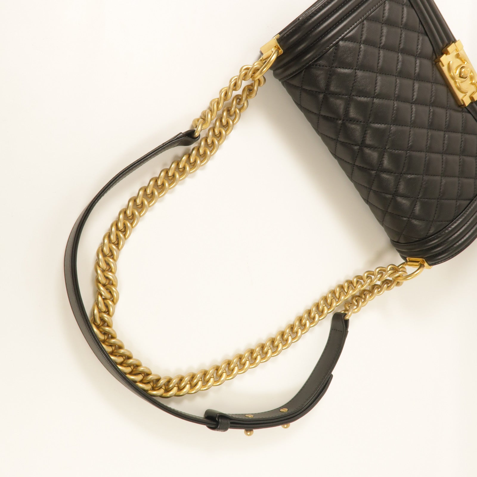 CHANEL 羊皮皮革Boy Chanel 25肩背袋