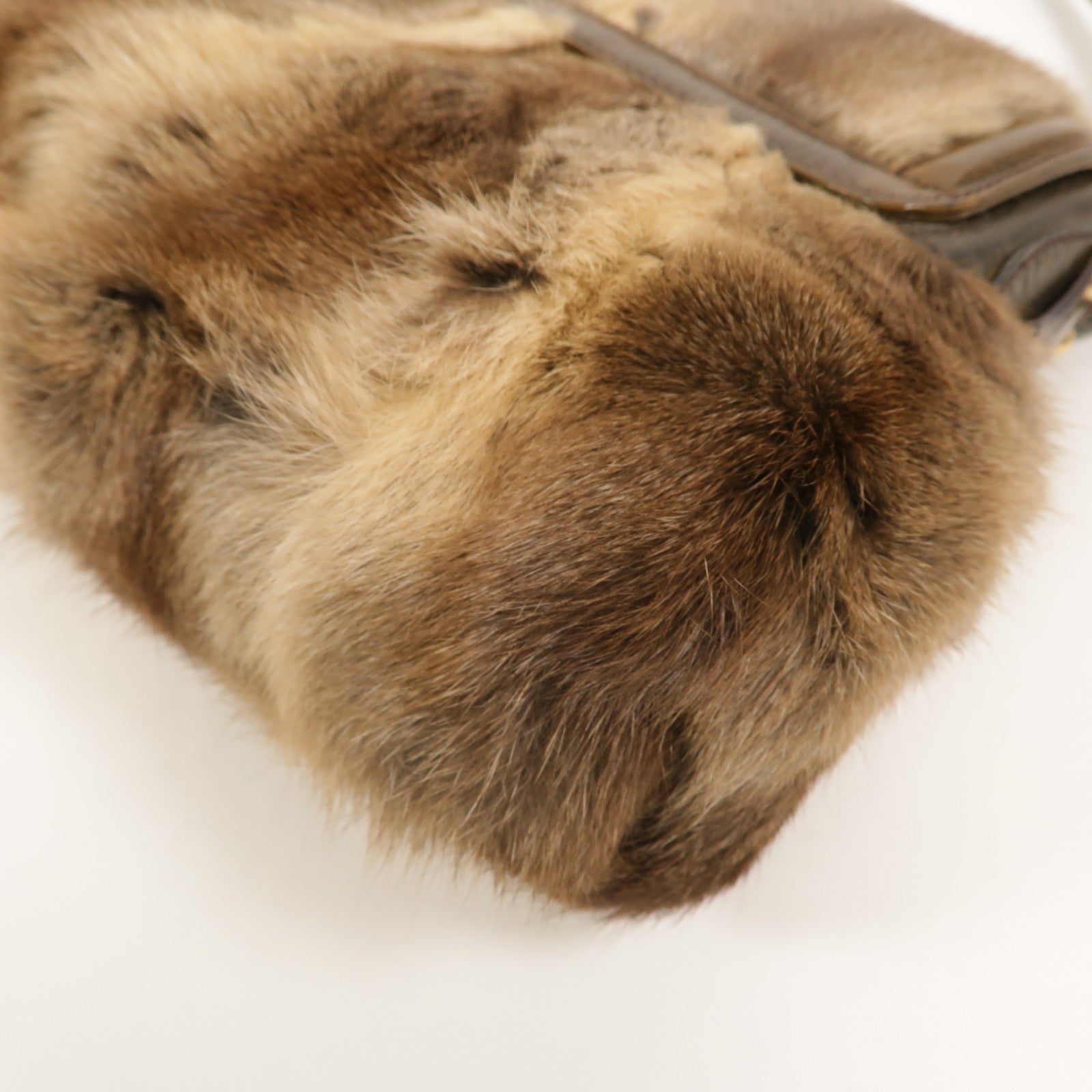 FENDI 水貂皮草Vintage Chef Fur Bag肩背袋