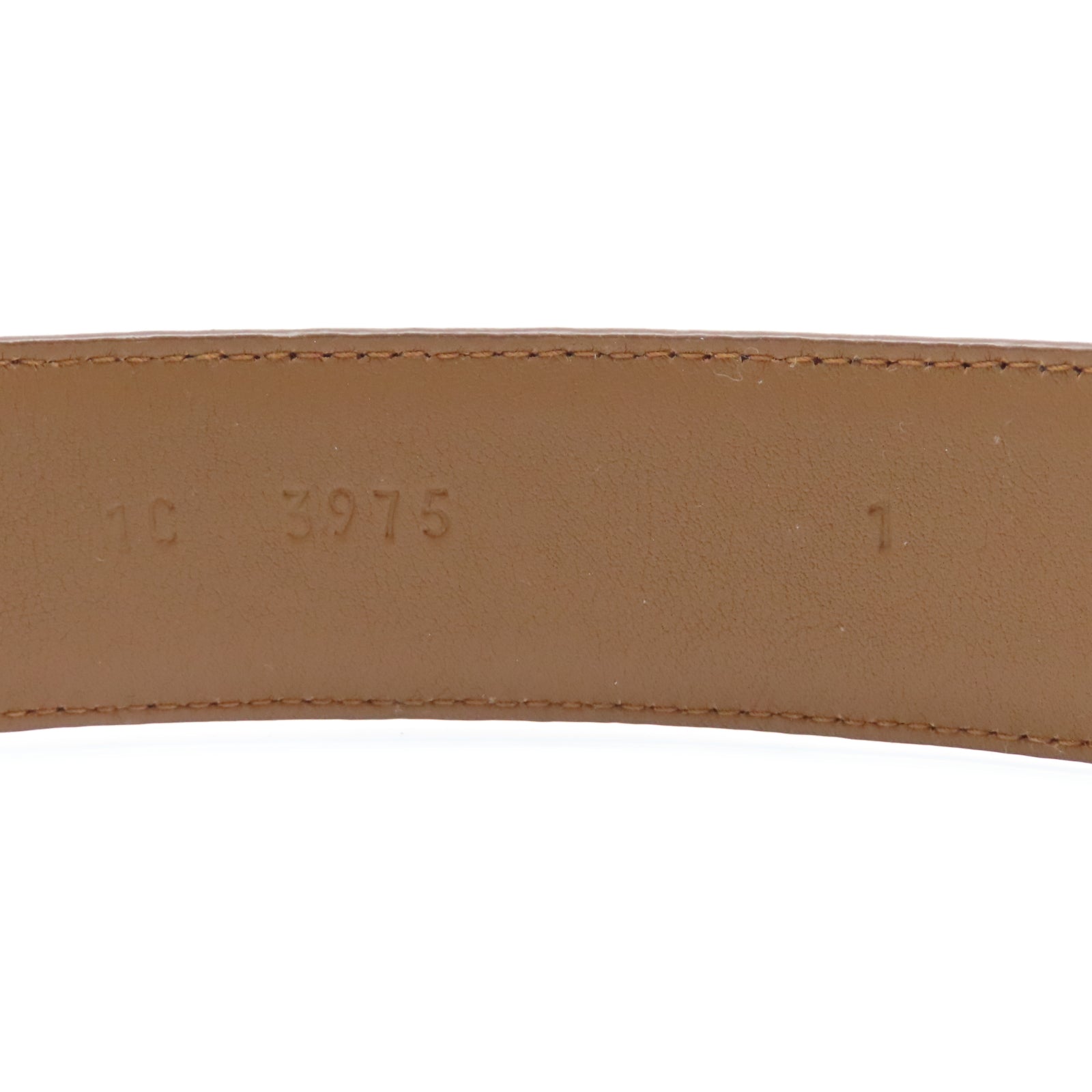 PRADA 牛皮皮革Belt 80cm銀扣皮帶啡色