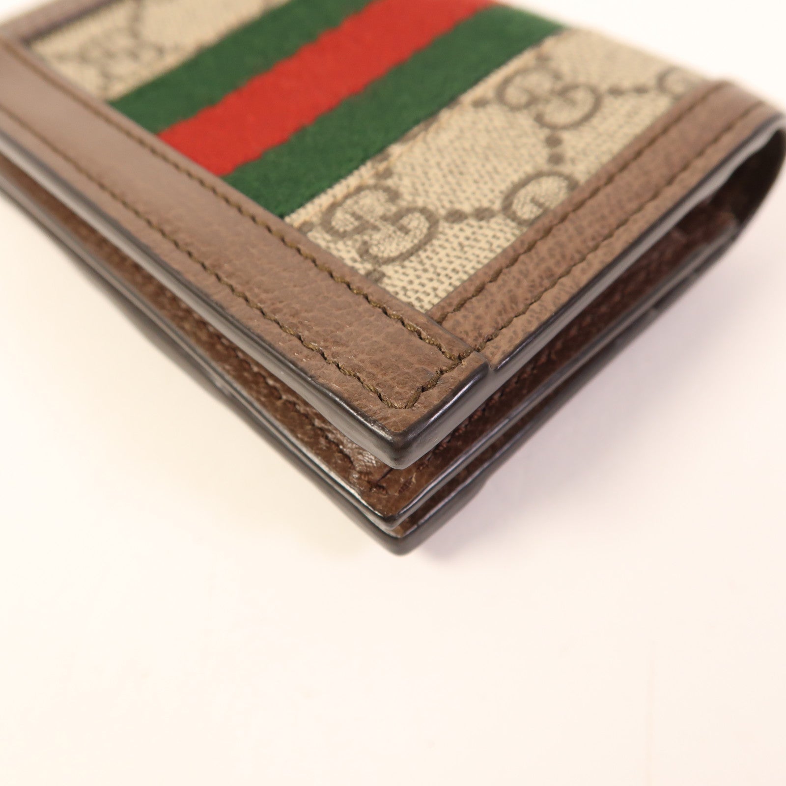 GUCCI 塗層帆布GG Ophidia Bifold Wallet金扣錢包