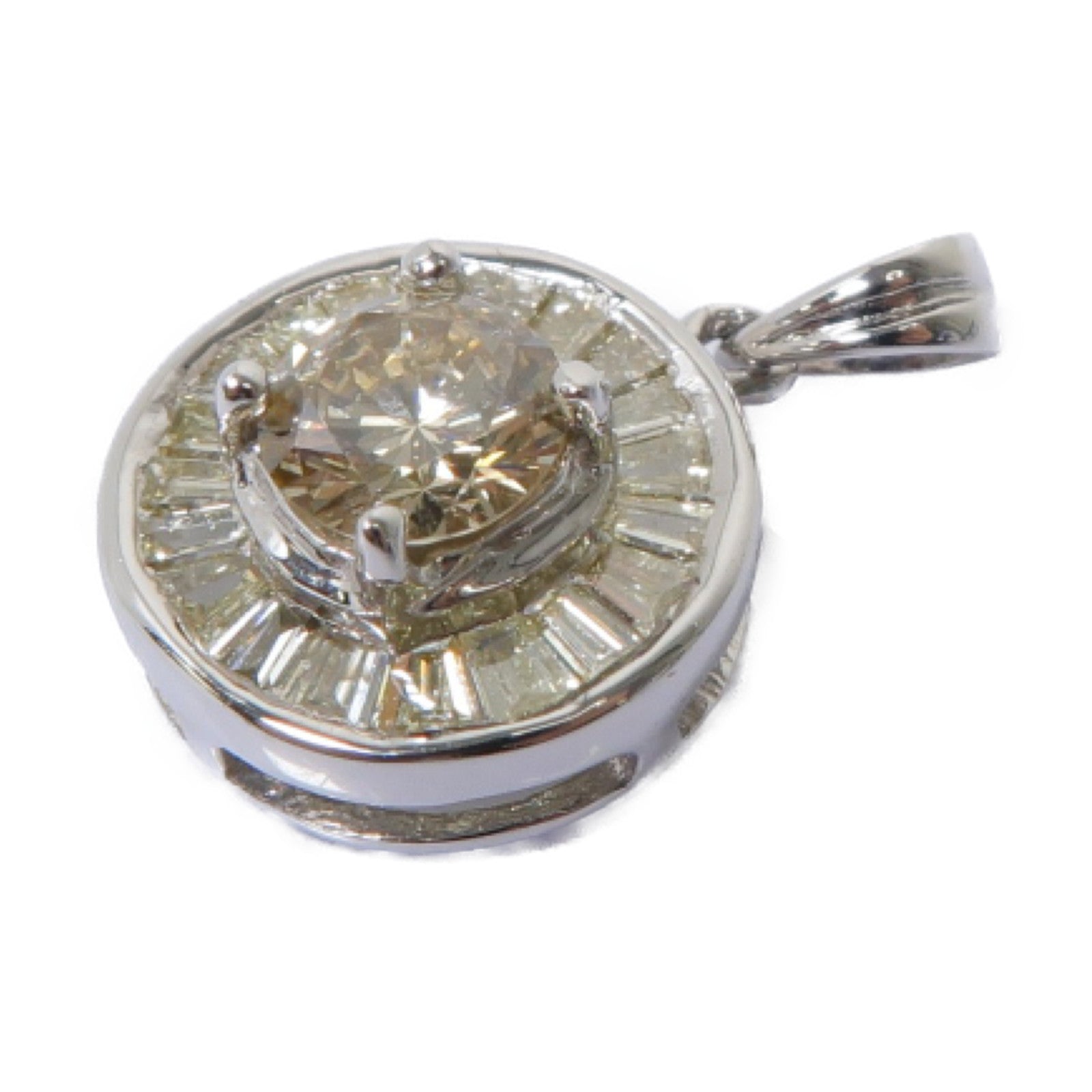 JEWELRY 【激減優惠】18K白金Diamond Pendant鑽石吊墜