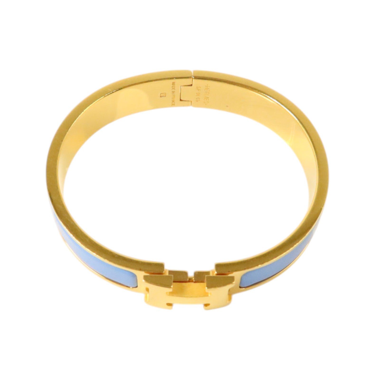 HERMES 琺瑯/金屬Clic H金扣手鐲
