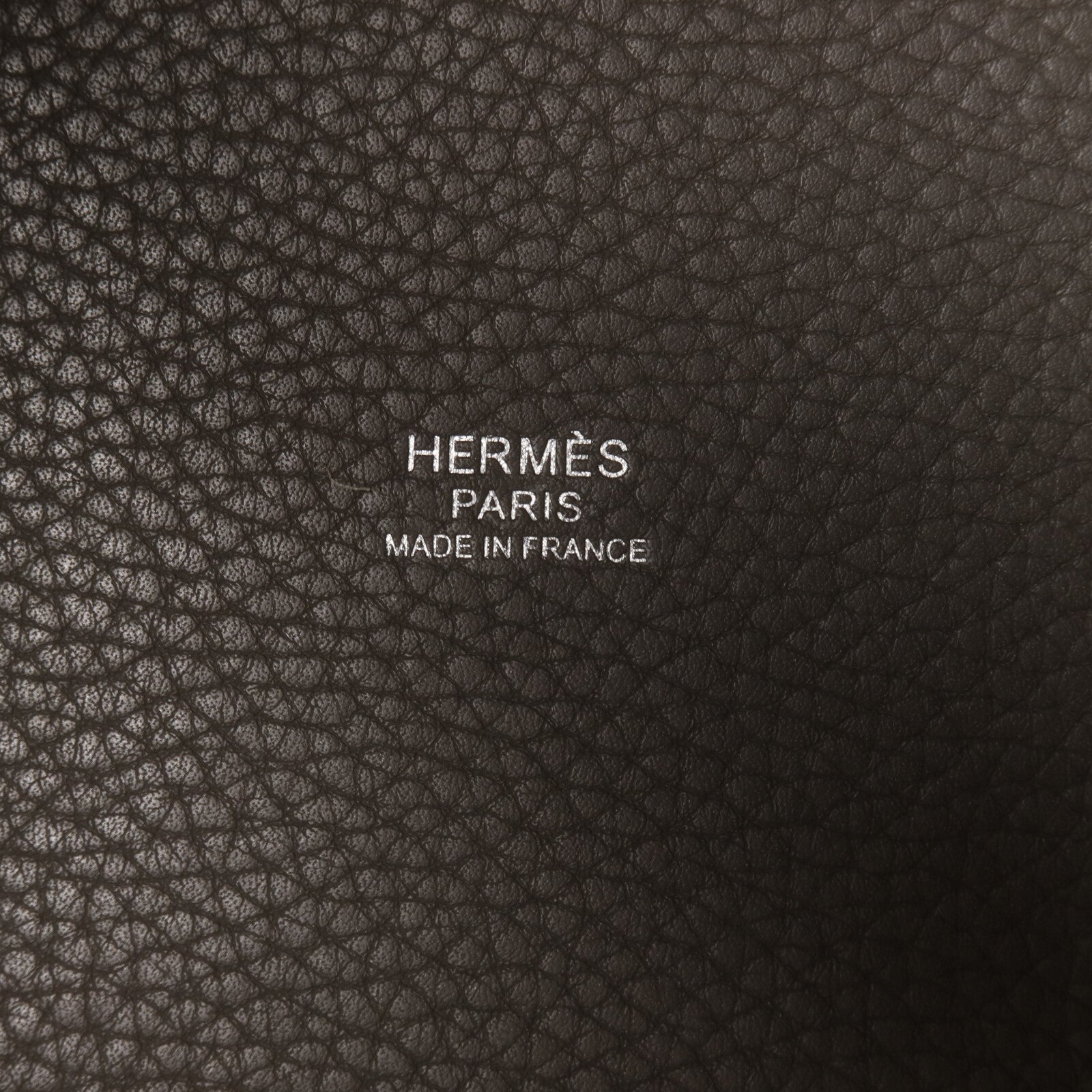 HERMES Clemence皮革Picotin MM手挽袋Etain